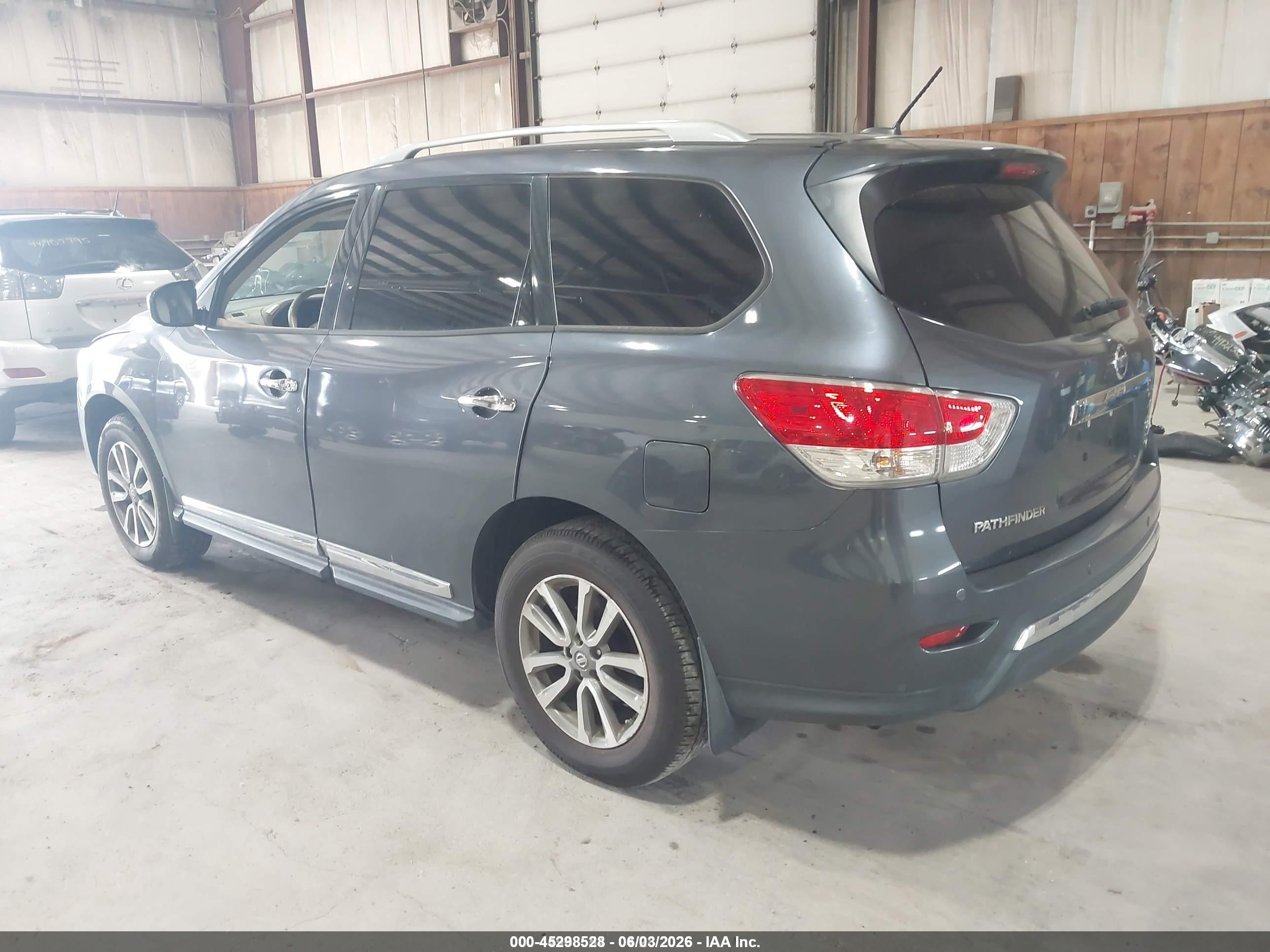 2013 Nissan Pathfinder Sl Blue vin: 5N1AR2MM2DC689462