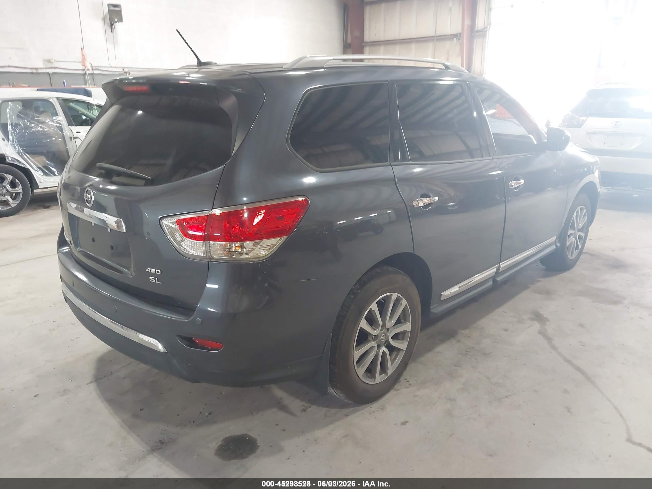 2013 Nissan Pathfinder Sl Blue vin: 5N1AR2MM2DC689462
