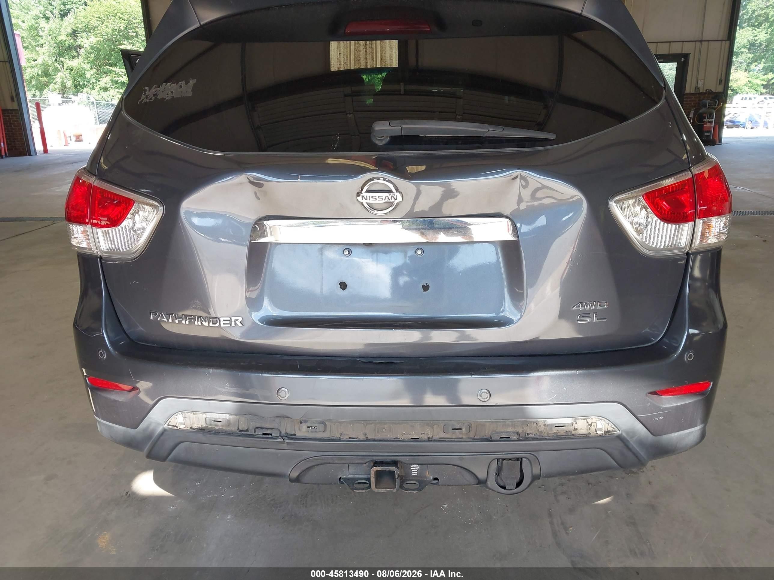 2014 Nissan Pathfinder Sl Gray vin: 5N1AR2MM2EC603200
