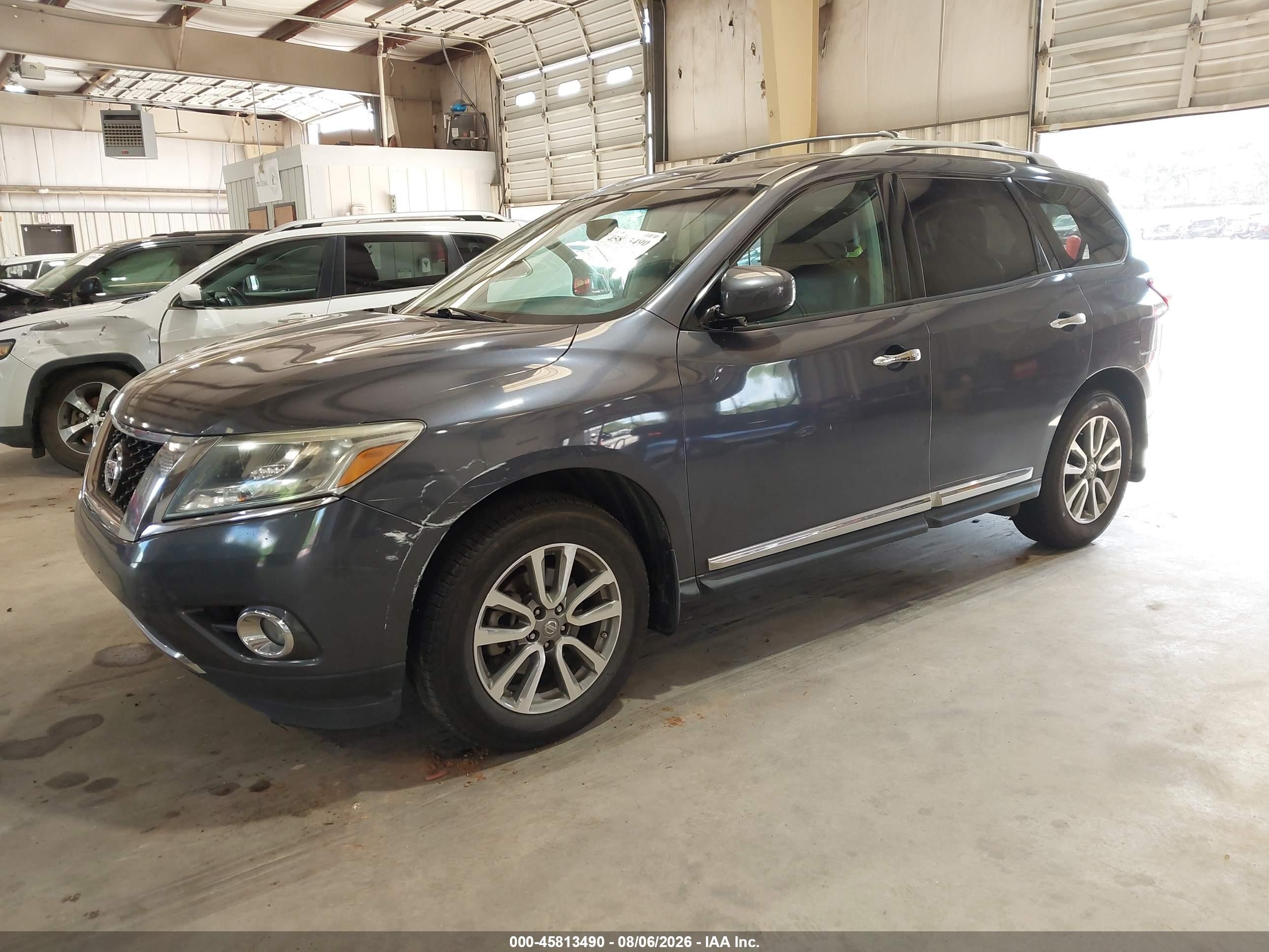 2014 Nissan Pathfinder Sl Gray vin: 5N1AR2MM2EC603200