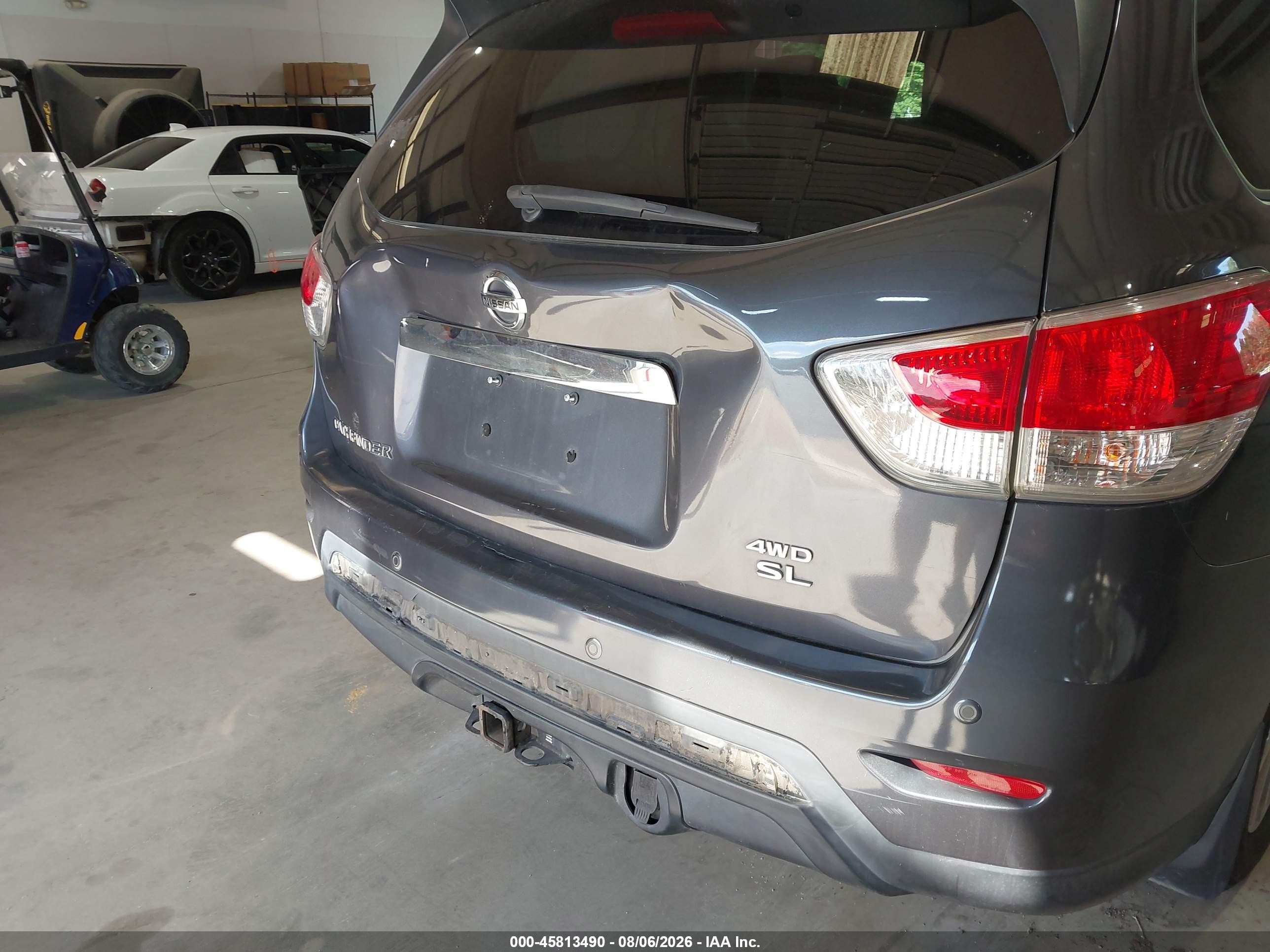 2014 Nissan Pathfinder Sl Gray vin: 5N1AR2MM2EC603200