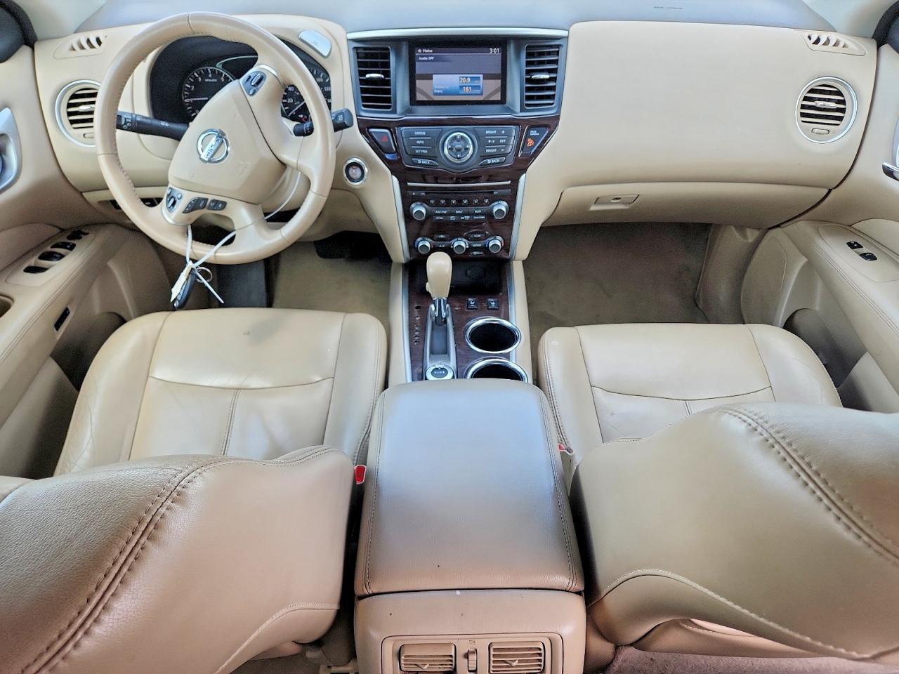 2014 Nissan Pathfinder S White vin: 5N1AR2MM2EC612110