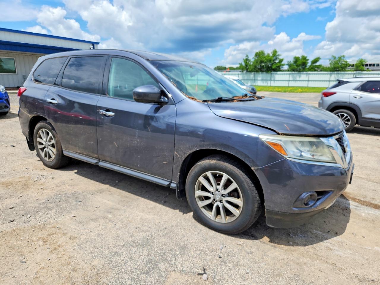 2014 Nissan Pathfinder S Gray vin: 5N1AR2MM2EC615833