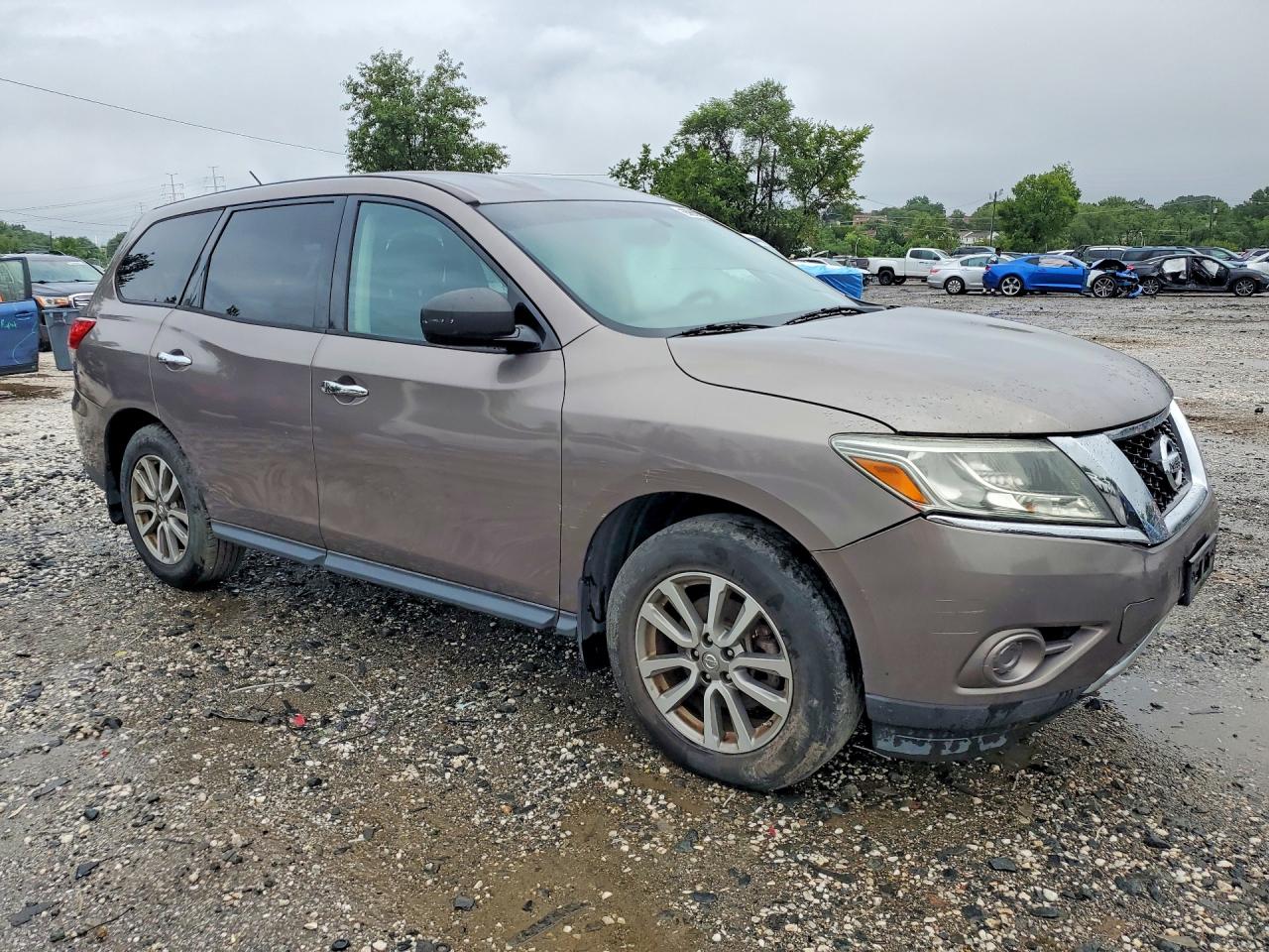 2014 Nissan Pathfinder S Gray vin: 5N1AR2MM2EC646726