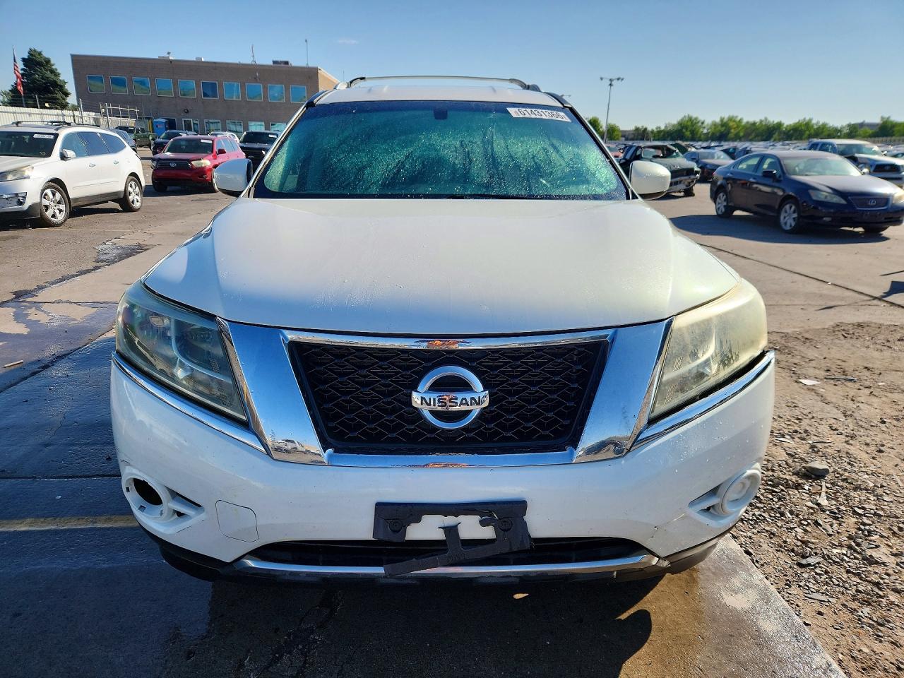 2014 Nissan Pathfinder Sv White vin: 5N1AR2MM2EC680908