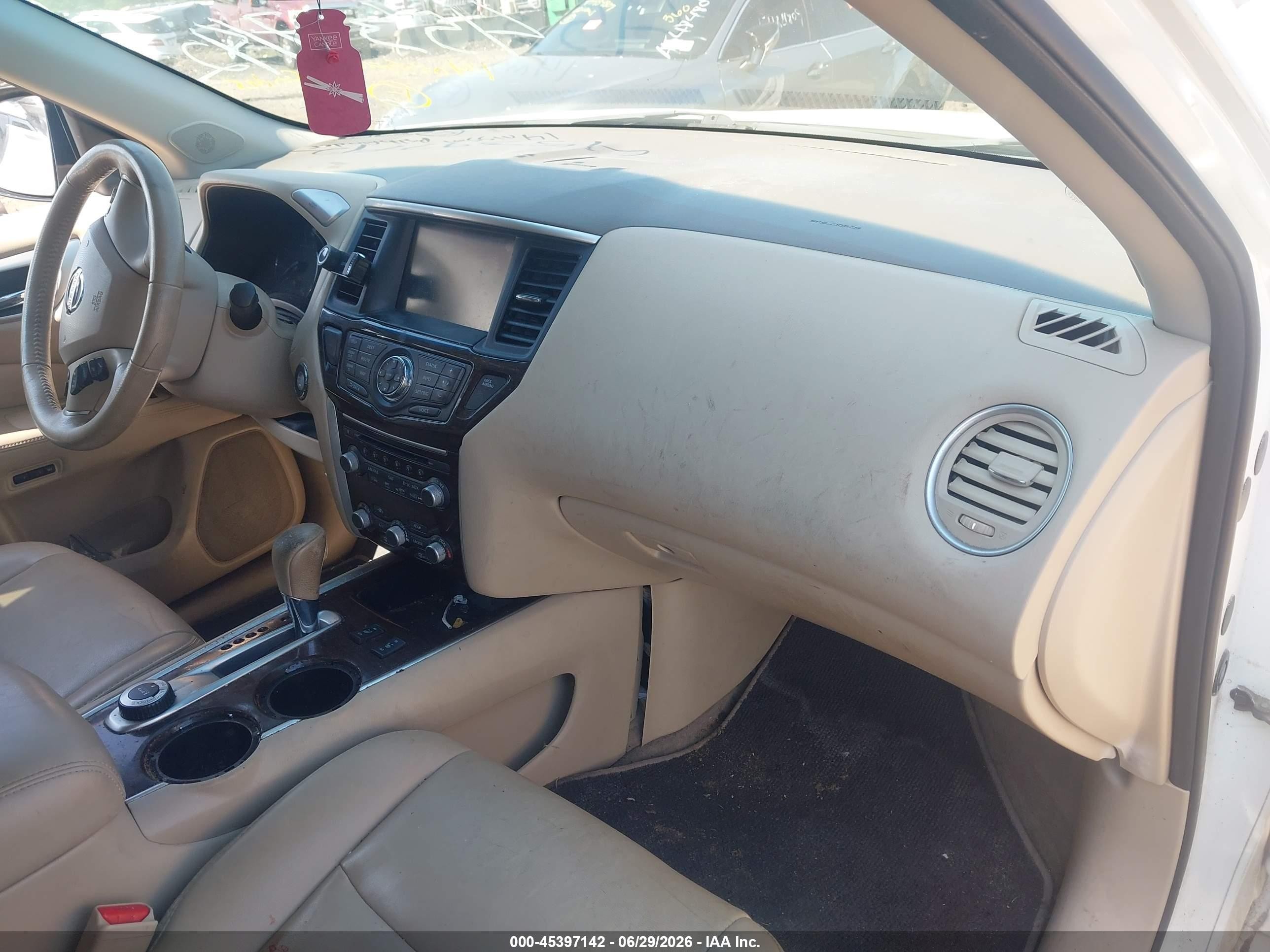 2014 Nissan Pathfinder Sl White vin: 5N1AR2MM2EC686756