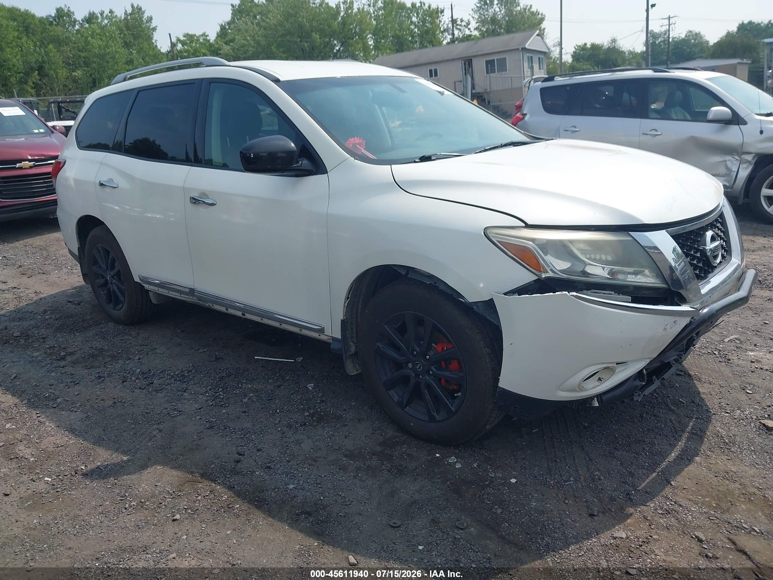 2014 Nissan Pathfinder Sl Белый vin: 5N1AR2MM2EC687972