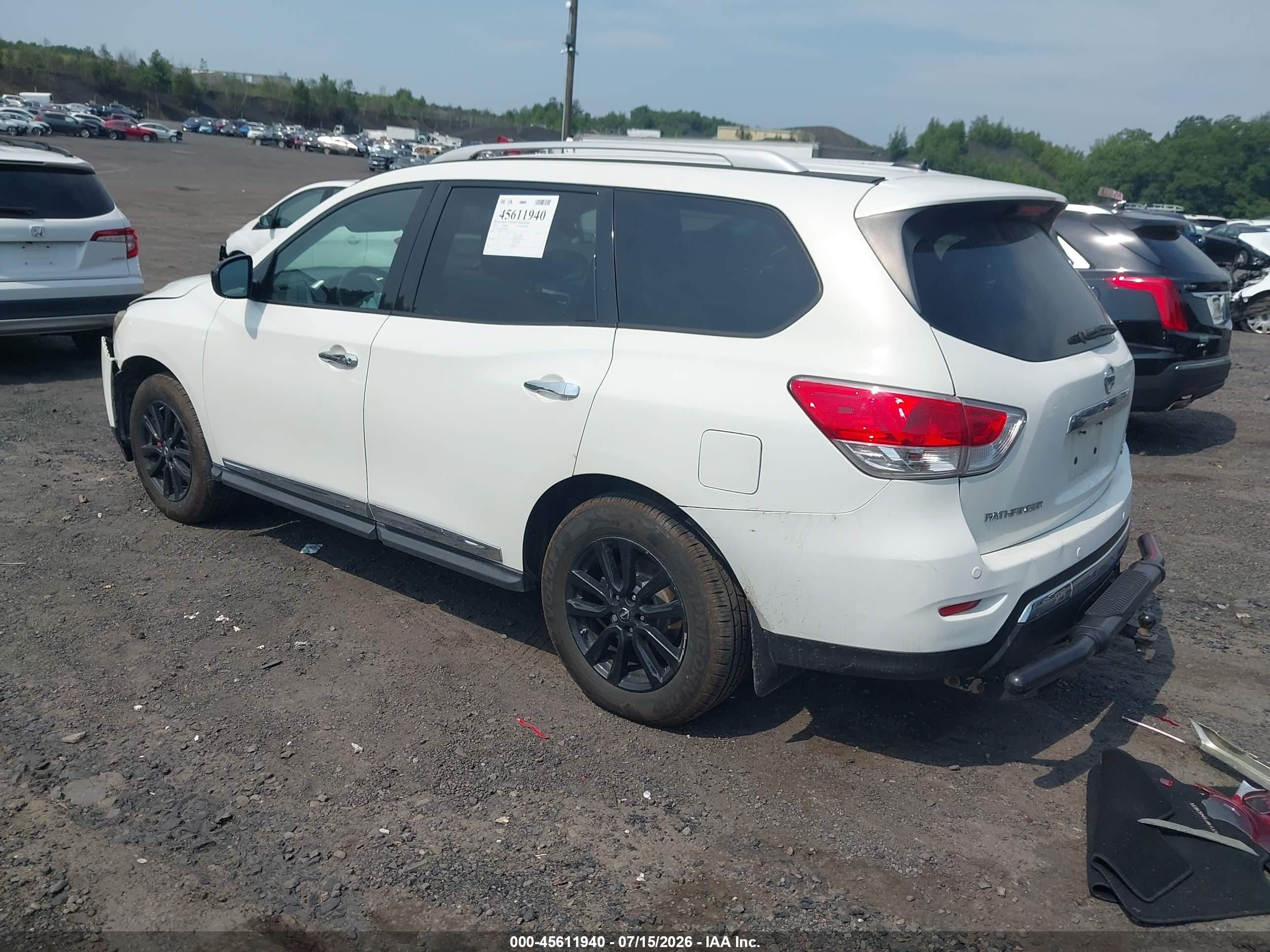2014 Nissan Pathfinder Sl Белый vin: 5N1AR2MM2EC687972