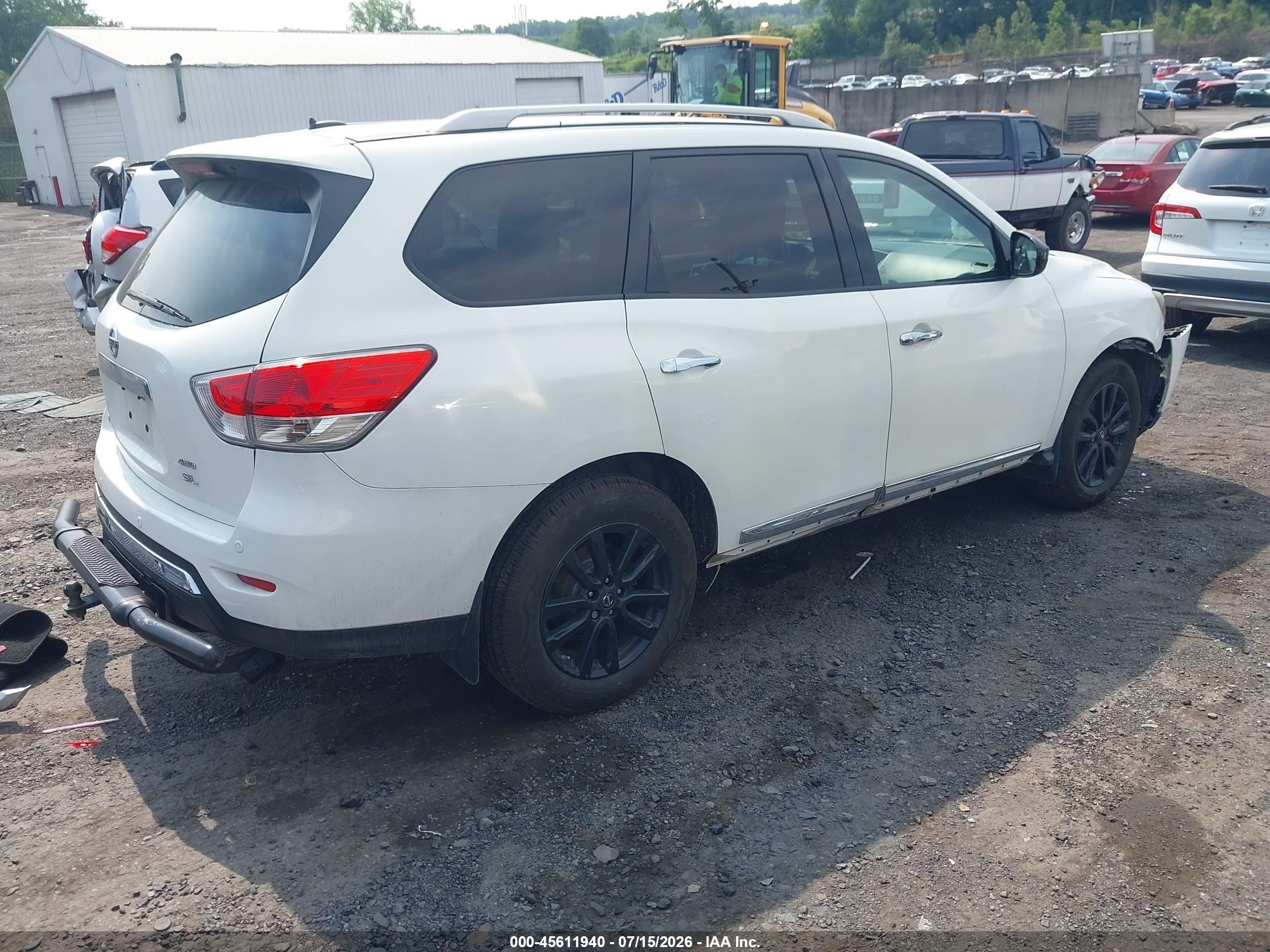 2014 Nissan Pathfinder Sl Белый vin: 5N1AR2MM2EC687972