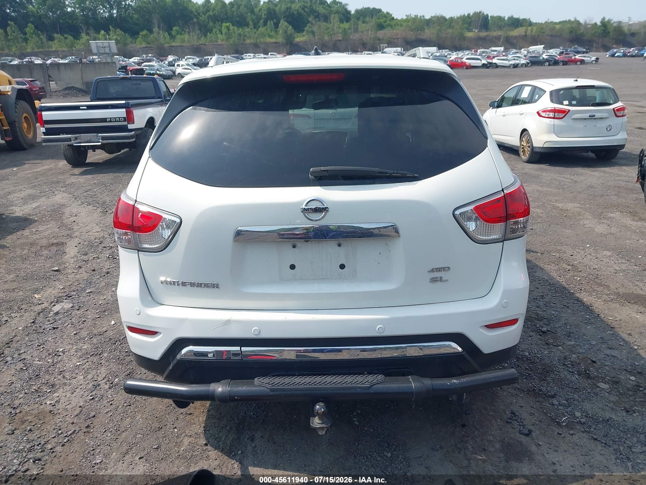 2014 Nissan Pathfinder Sl Белый vin: 5N1AR2MM2EC687972