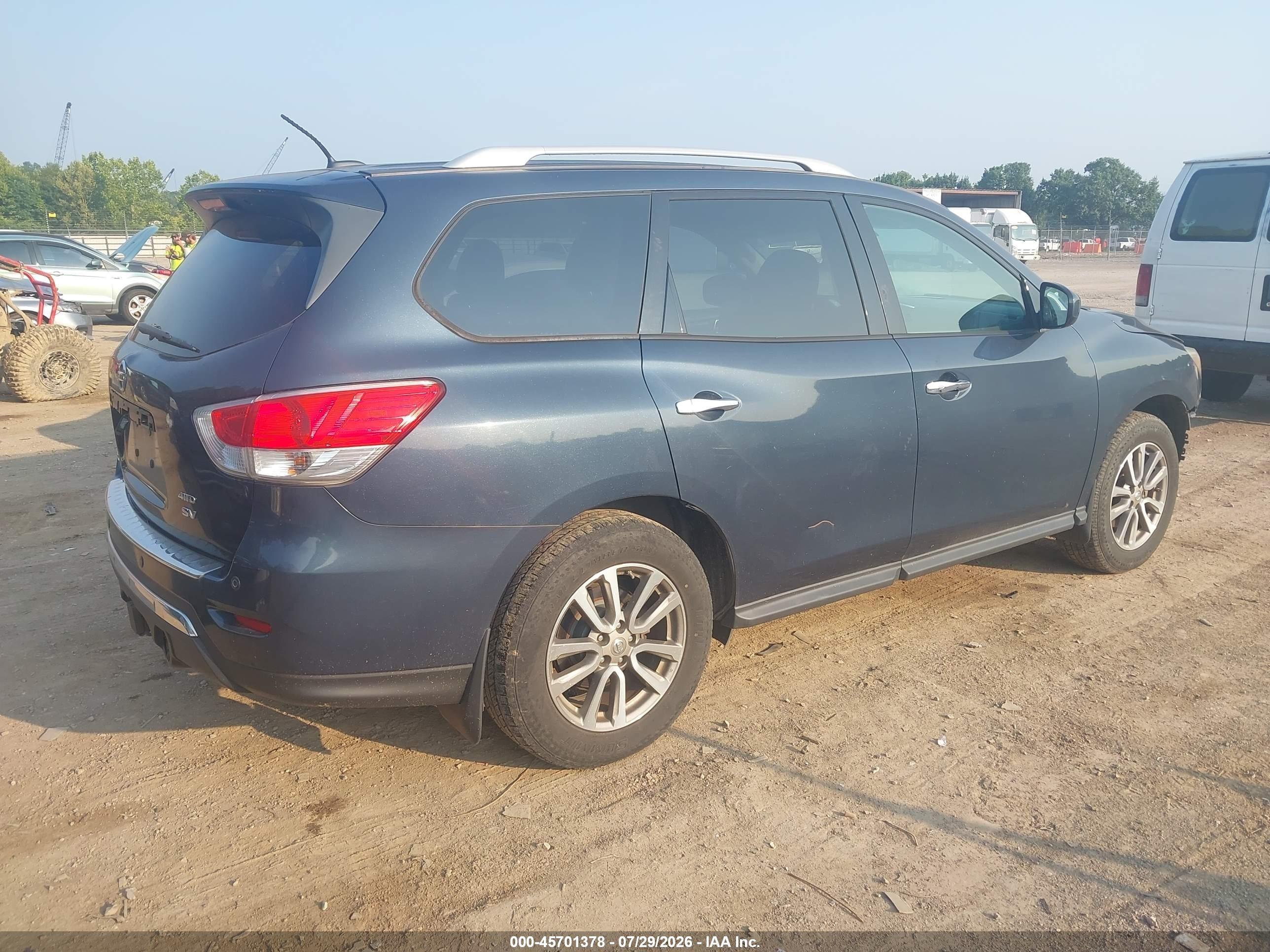 2014 Nissan Pathfinder Platinum/s/sl/sv Black vin: 5N1AR2MM2EC692198