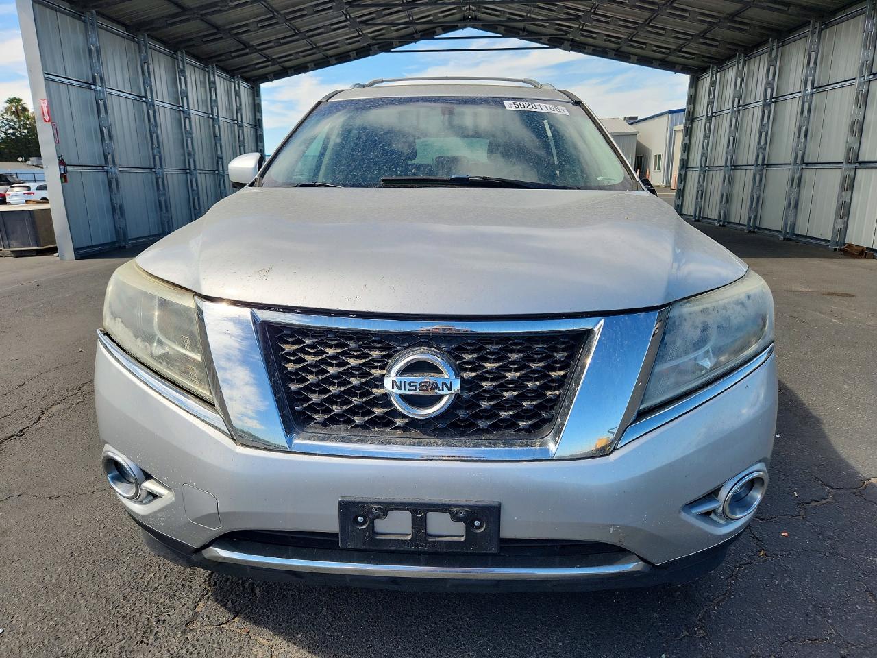 2014 Nissan Pathfinder S Silver vin: 5N1AR2MM2EC713762
