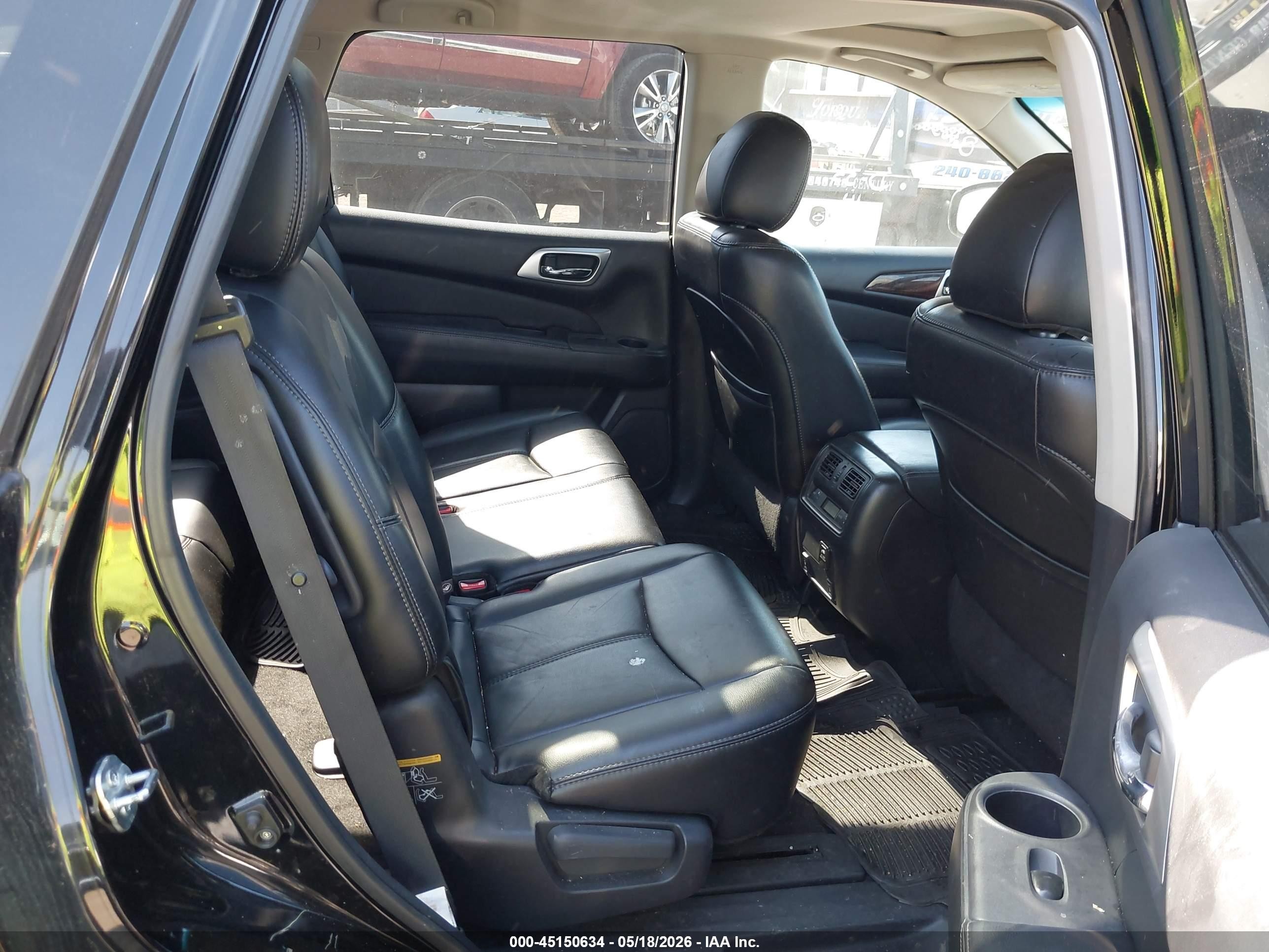 2014 Nissan Pathfinder Sl Black vin: 5N1AR2MM2EC727032