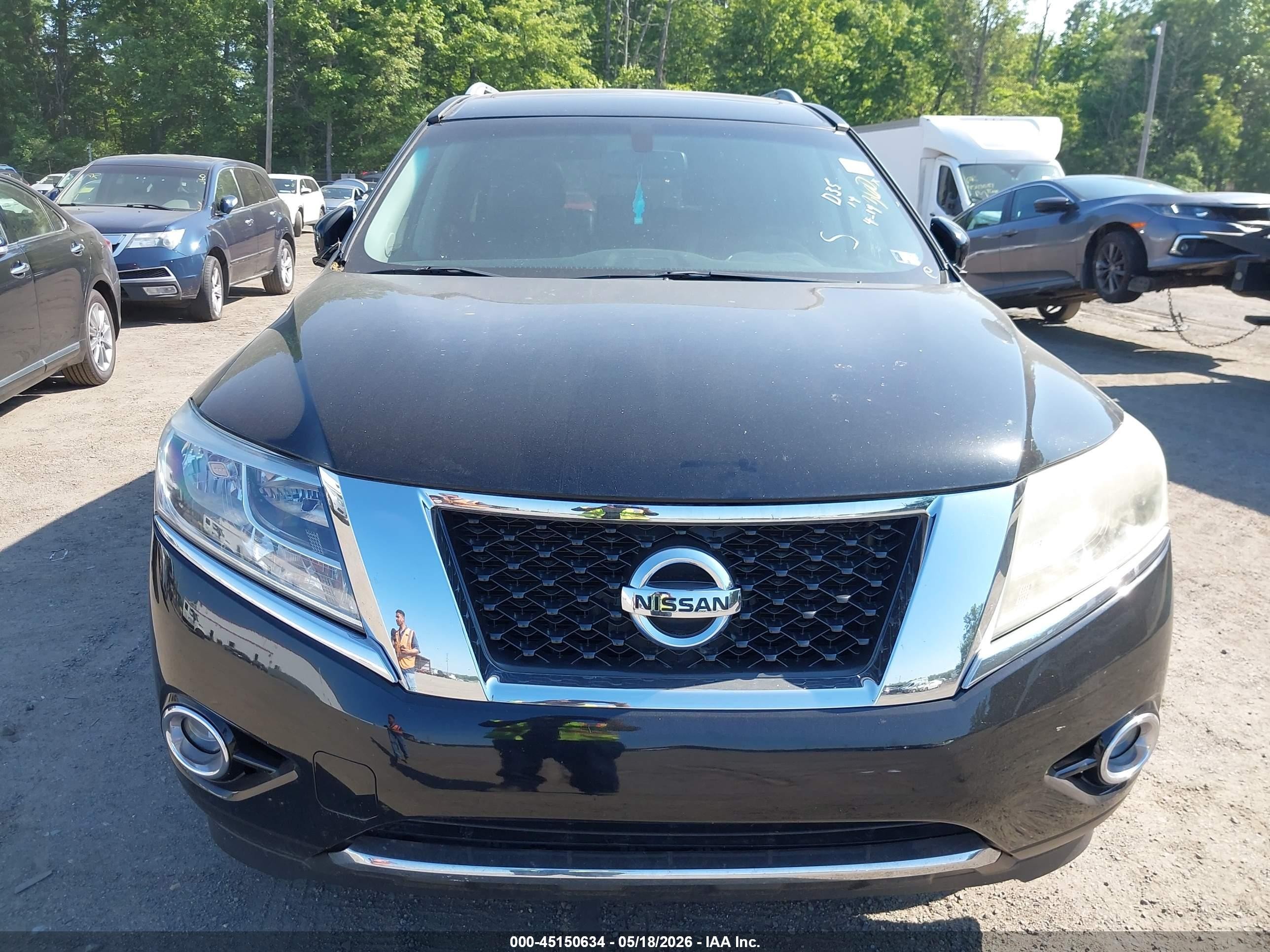 2014 Nissan Pathfinder Sl Black vin: 5N1AR2MM2EC727032