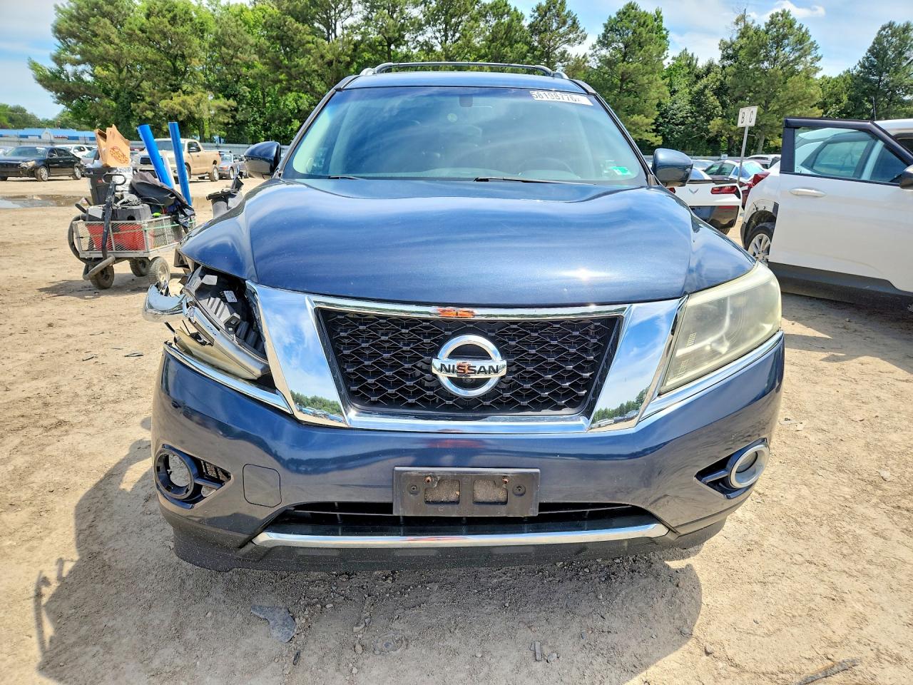 2014 Nissan Pathfinder S Blue vin: 5N1AR2MM2EC727600