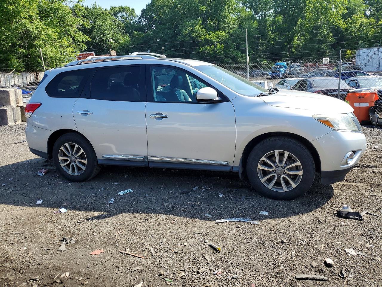 2014 Nissan Pathfinder Sl Silver vin: 5N1AR2MM2EC728228