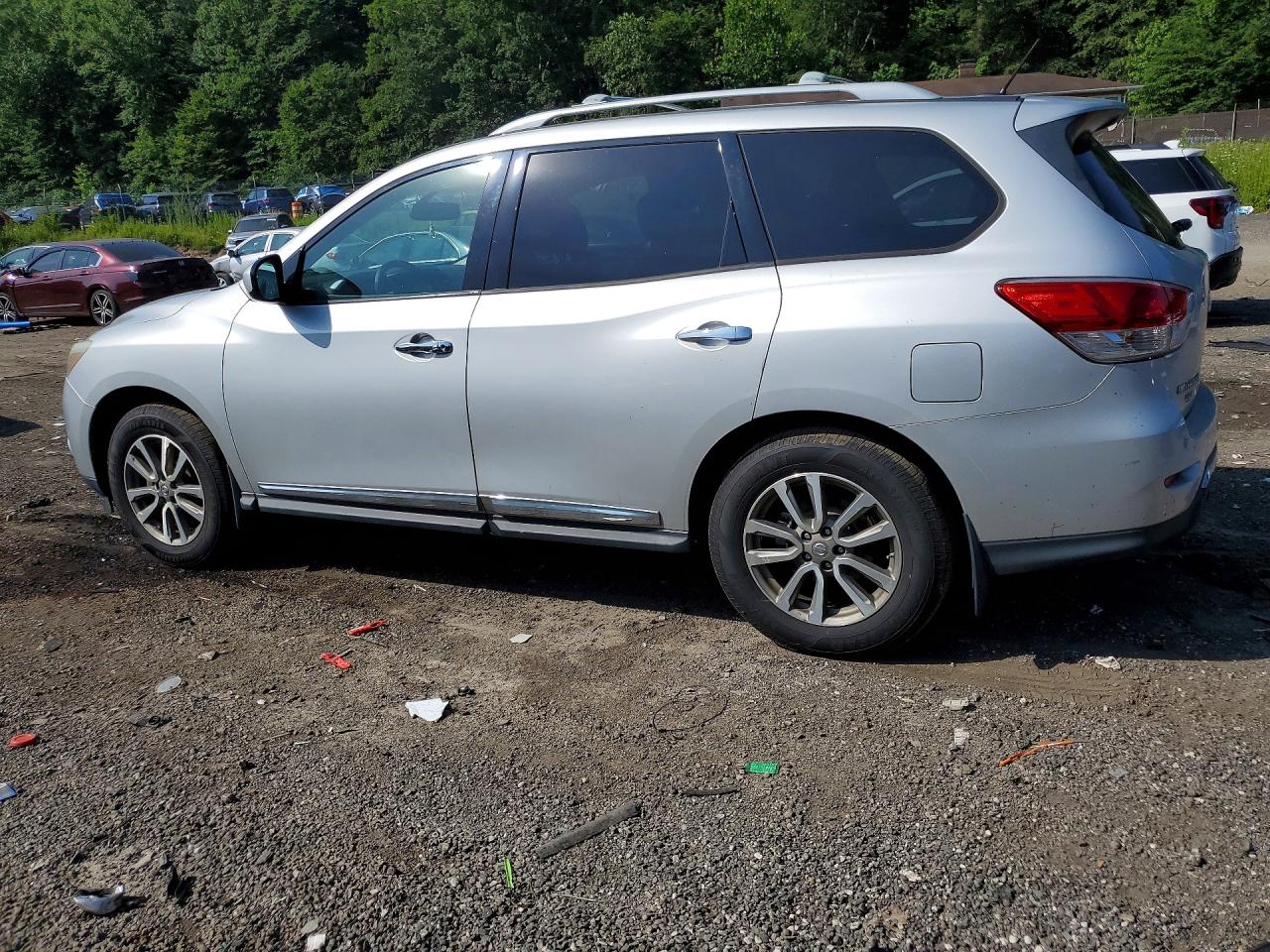 2014 Nissan Pathfinder Sl Silver vin: 5N1AR2MM2EC728228