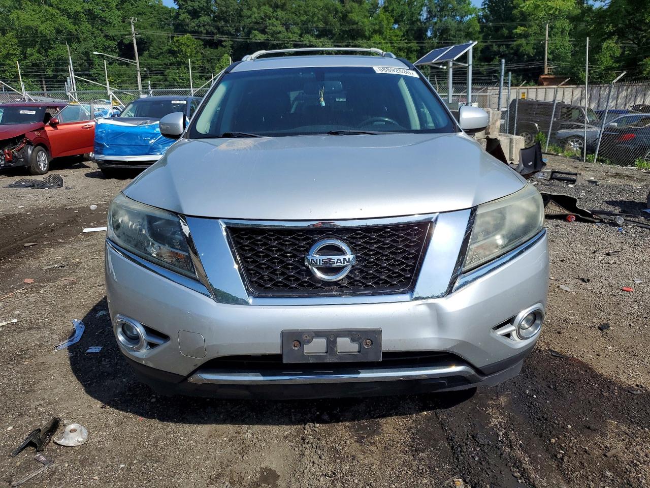 2014 Nissan Pathfinder Sl Silver vin: 5N1AR2MM2EC728228