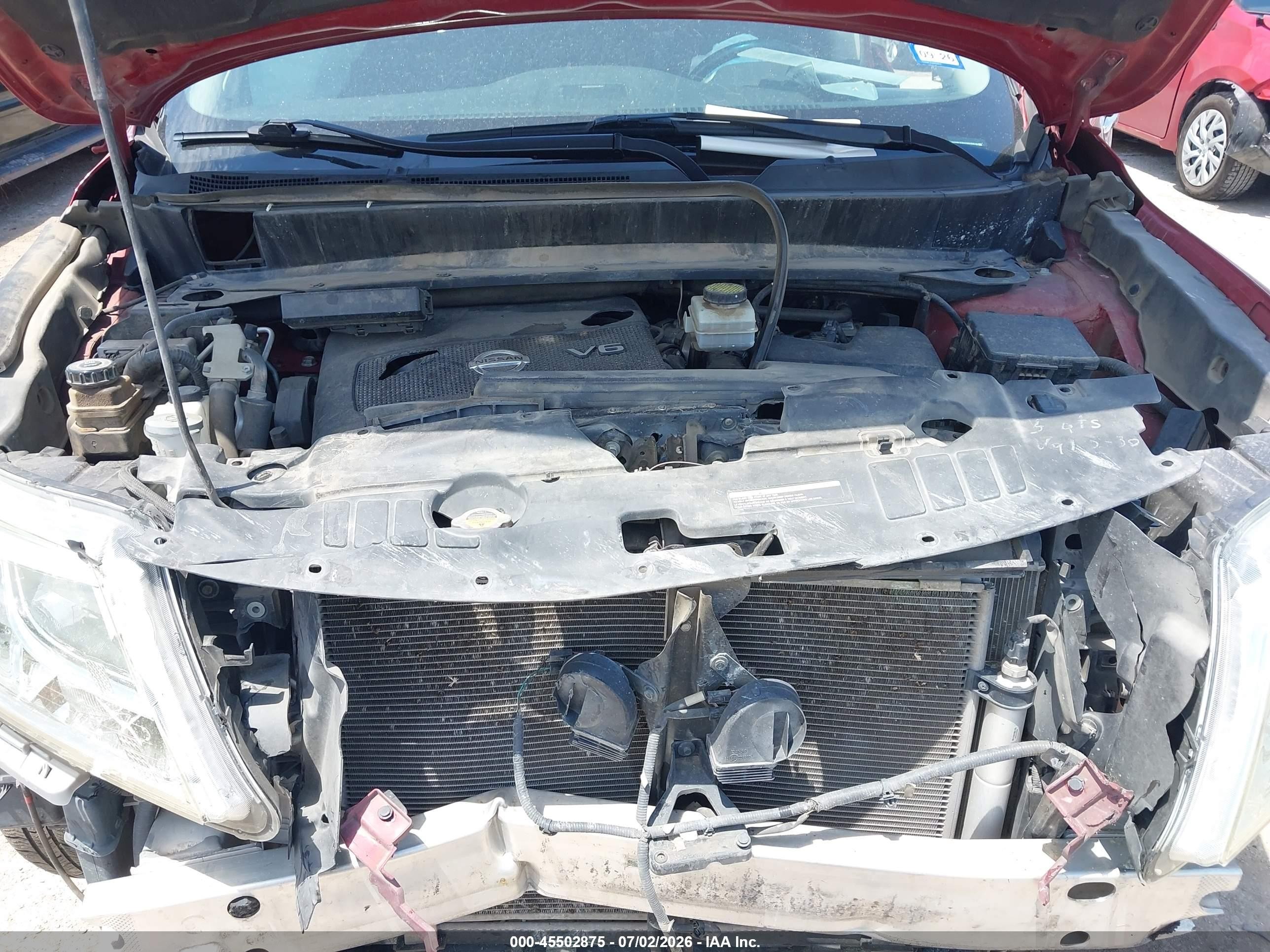 2015 Nissan Pathfinder Platinum Red vin: 5N1AR2MM2FC608608