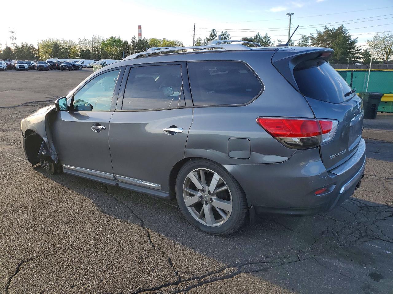 2015 Nissan Pathfinder Platinum Gray vin: 5N1AR2MM2FC613209