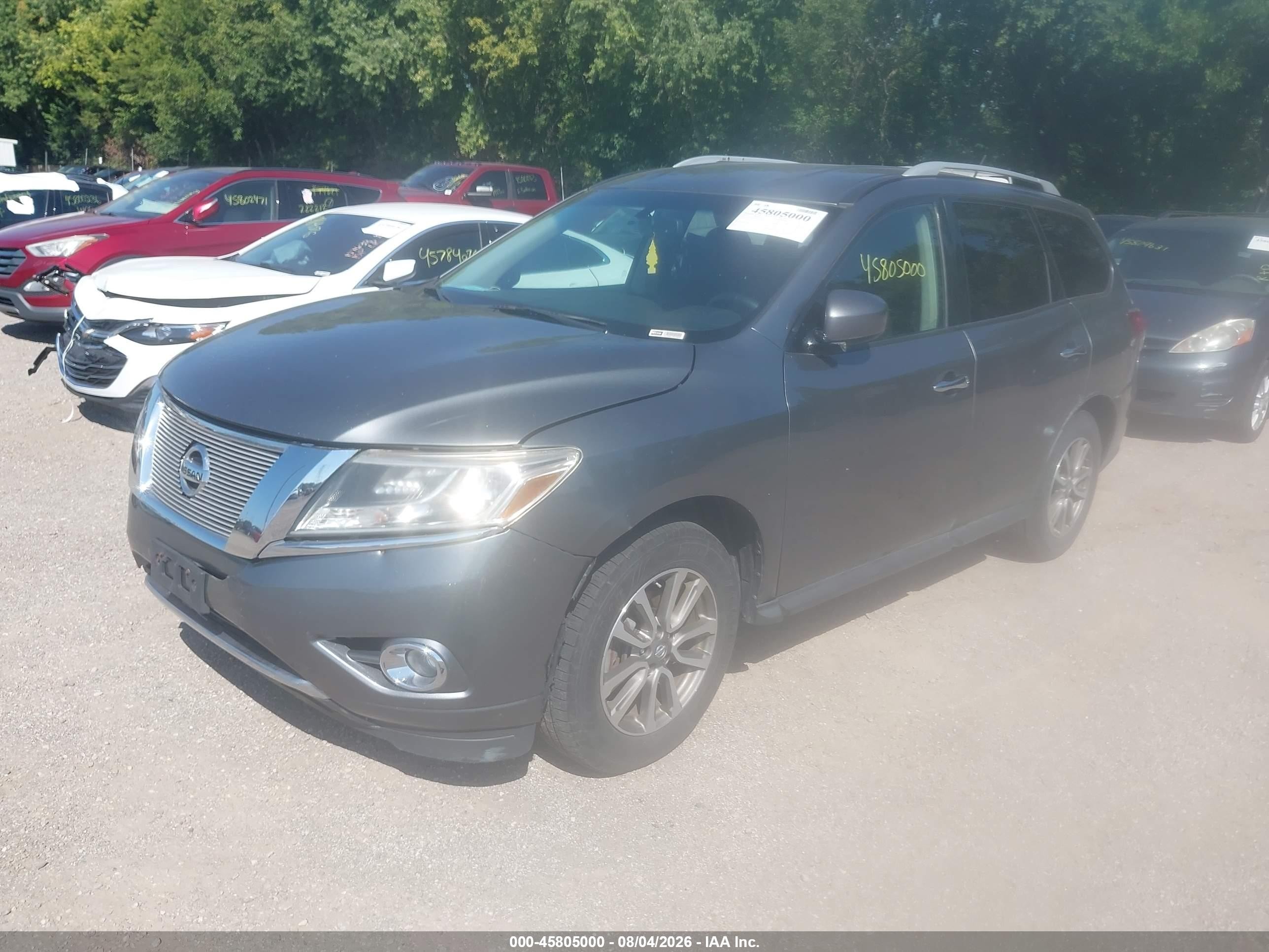 2015 Nissan Pathfinder Platinum/s/sl/sv Gray vin: 5N1AR2MM2FC640233