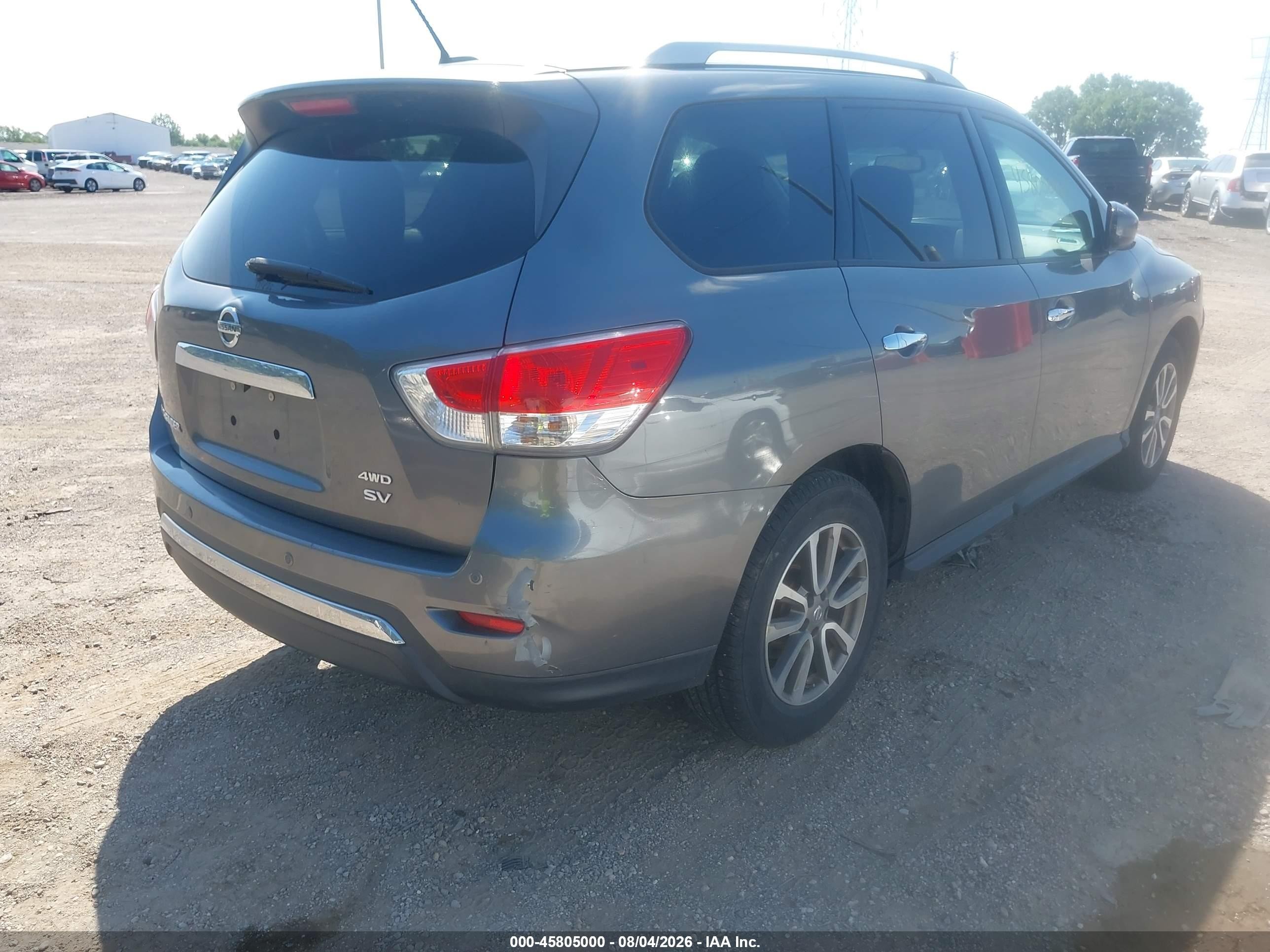 2015 Nissan Pathfinder Platinum/s/sl/sv Gray vin: 5N1AR2MM2FC640233