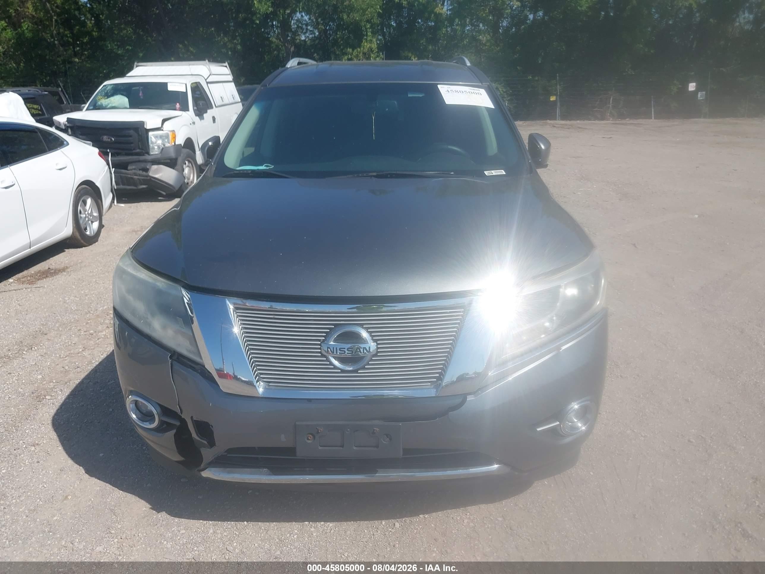 2015 Nissan Pathfinder Platinum/s/sl/sv Gray vin: 5N1AR2MM2FC640233
