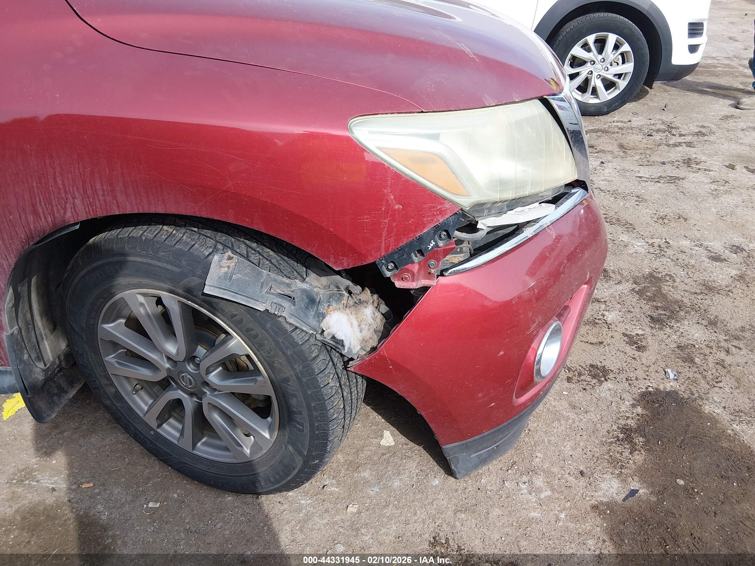 2015 Nissan Pathfinder S Red vin: 5N1AR2MM2FC648798