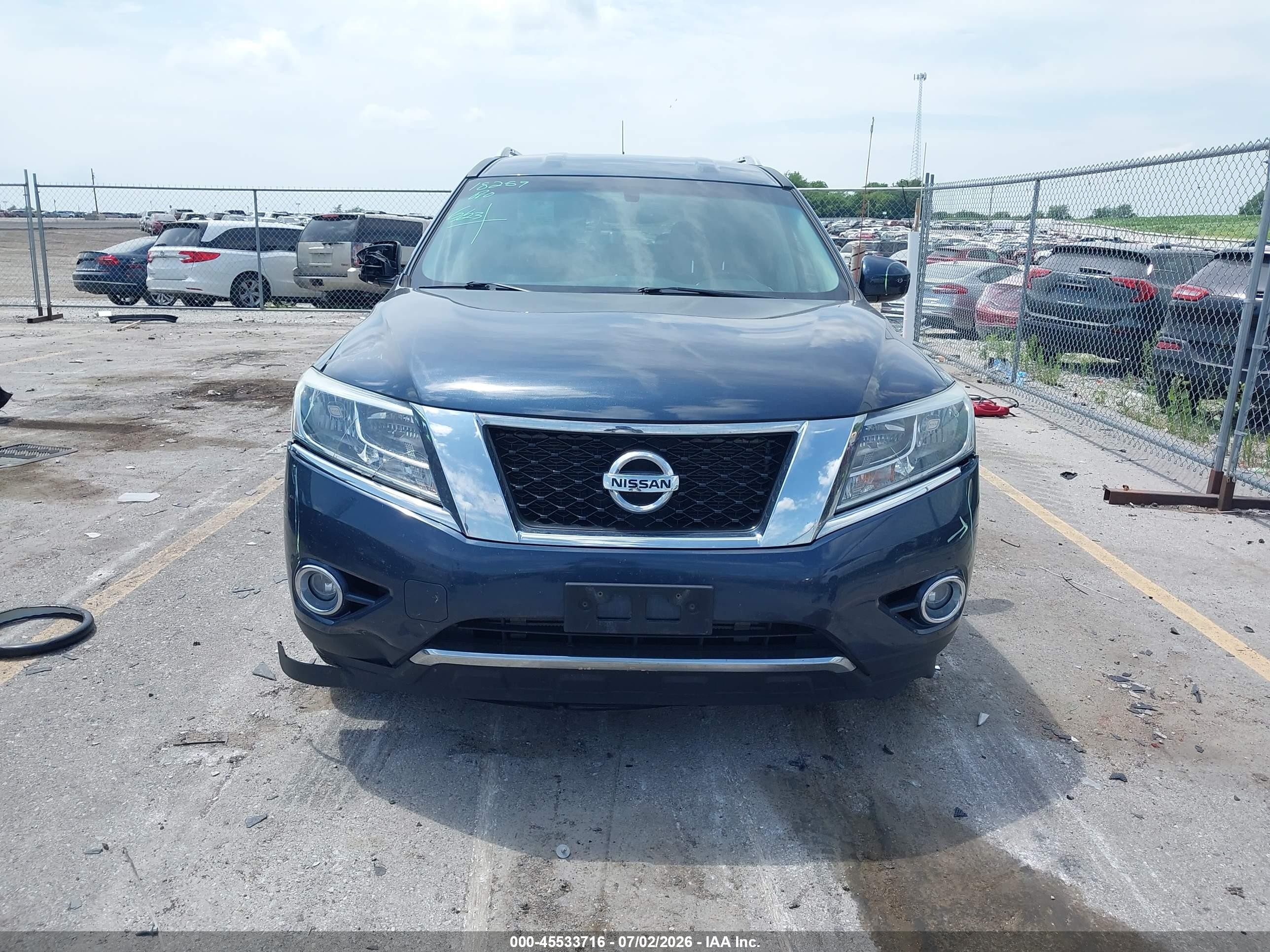 2015 Nissan Pathfinder Sl Синий vin: 5N1AR2MM2FC649160