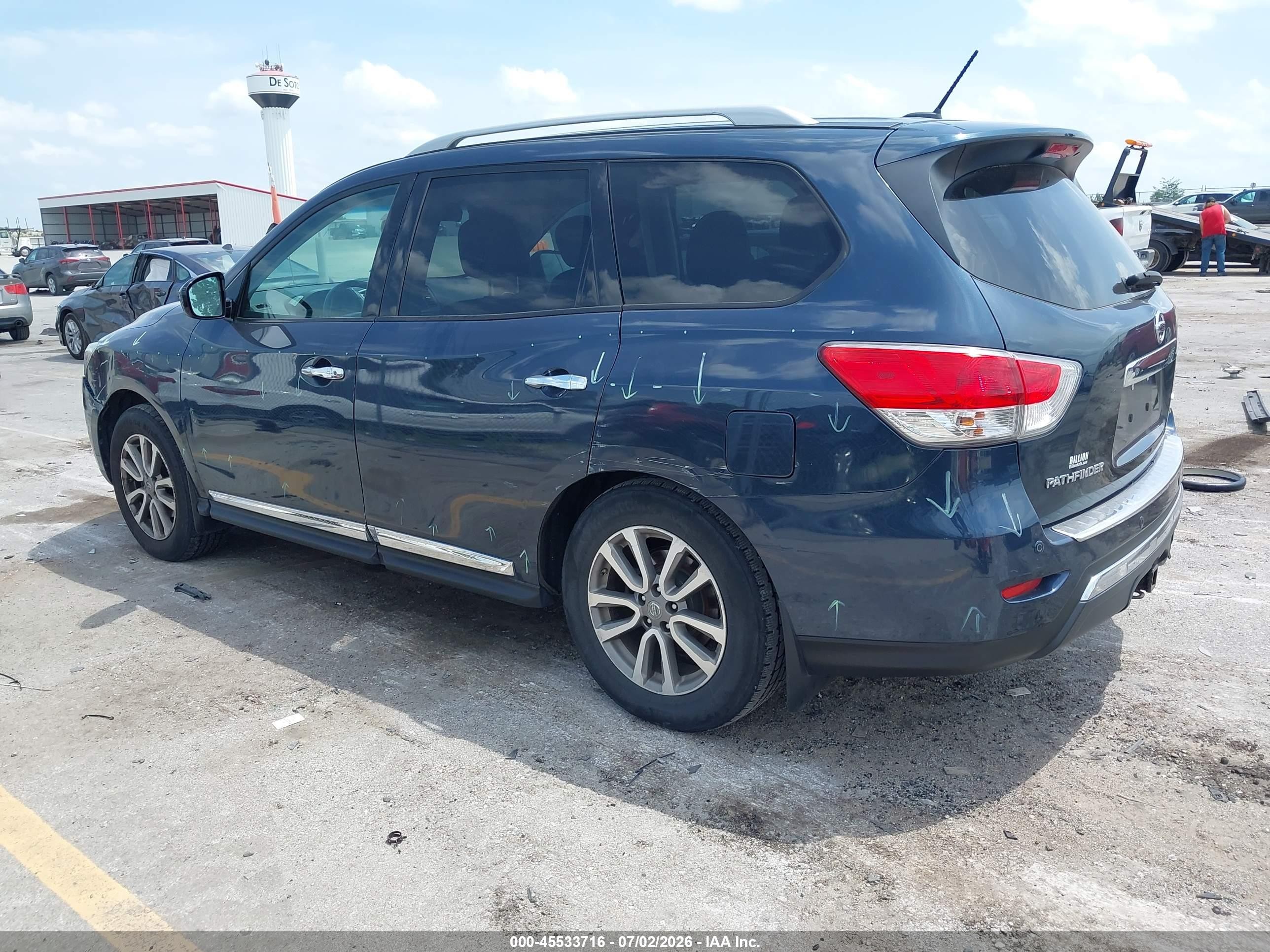 2015 Nissan Pathfinder Sl Синий vin: 5N1AR2MM2FC649160