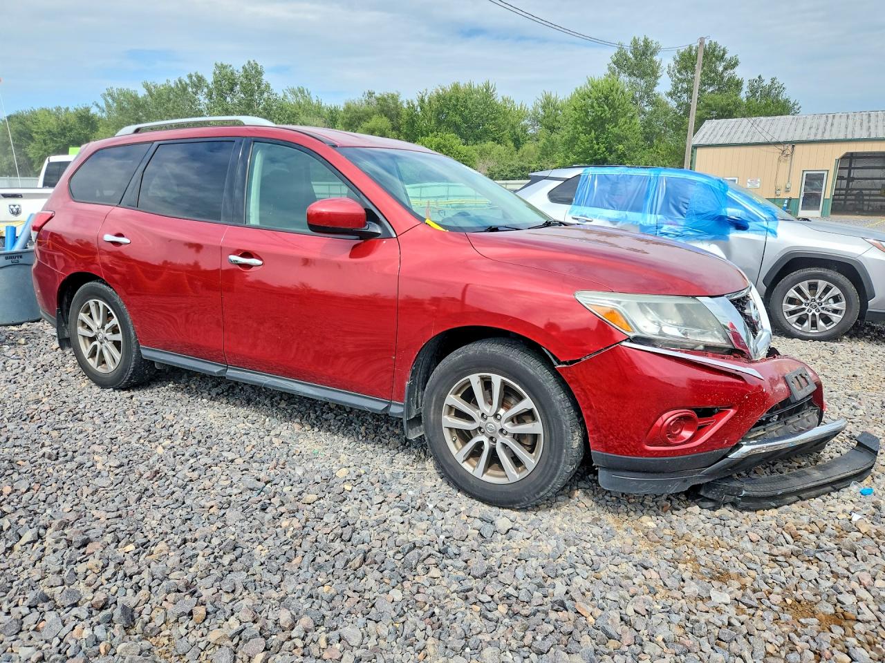 2015 Nissan Pathfinder S Burgundy vin: 5N1AR2MM2FC654116