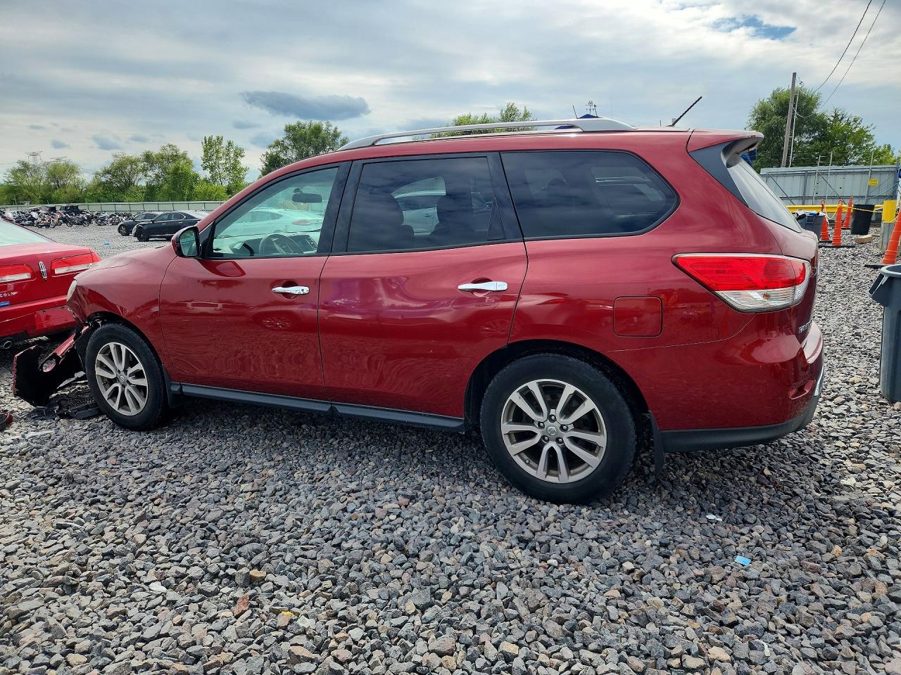 2015 Nissan Pathfinder S Burgundy vin: 5N1AR2MM2FC654116