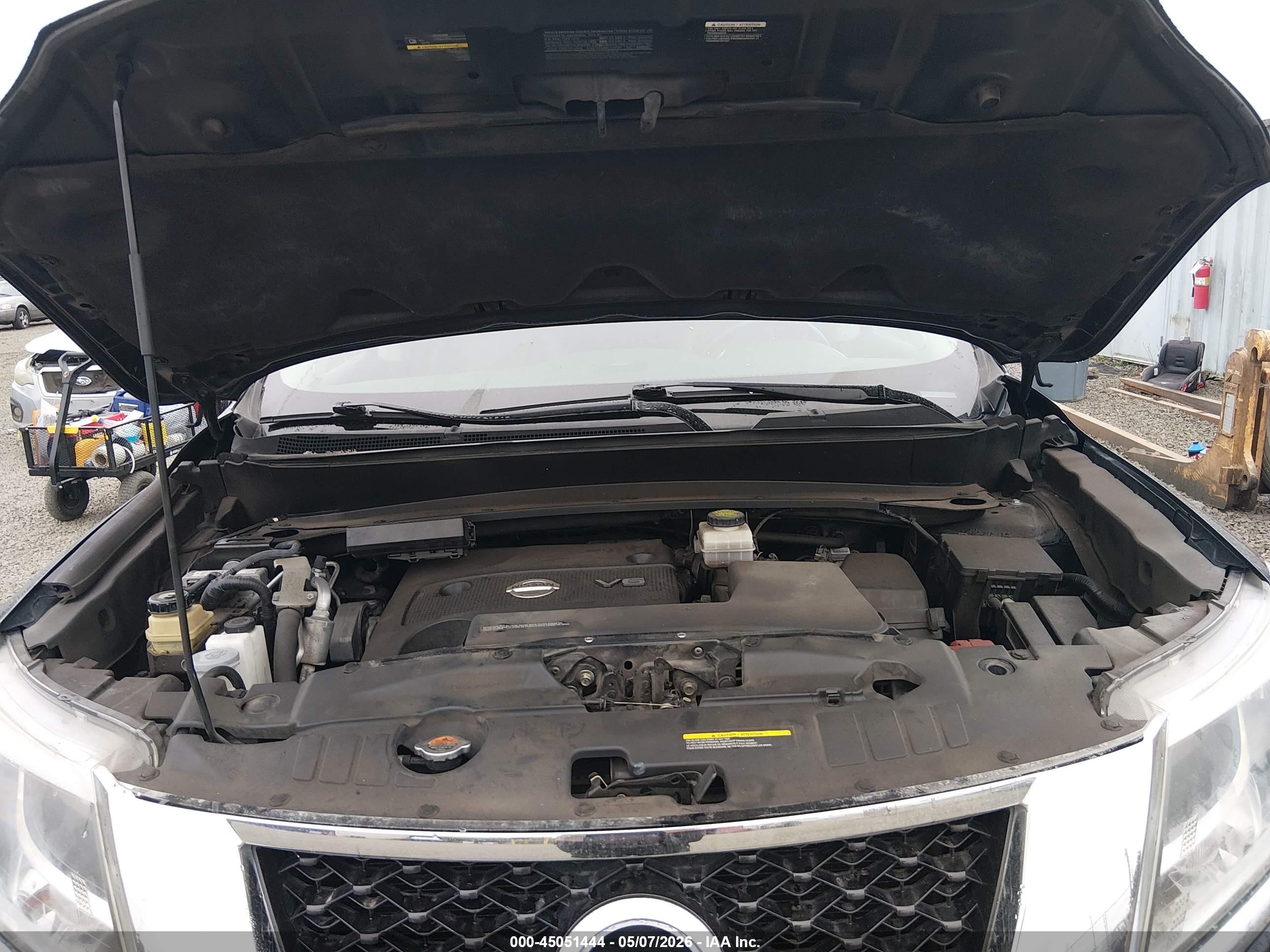 2015 Nissan Pathfinder Platinum/s/sl/sv Black vin: 5N1AR2MM2FC676357