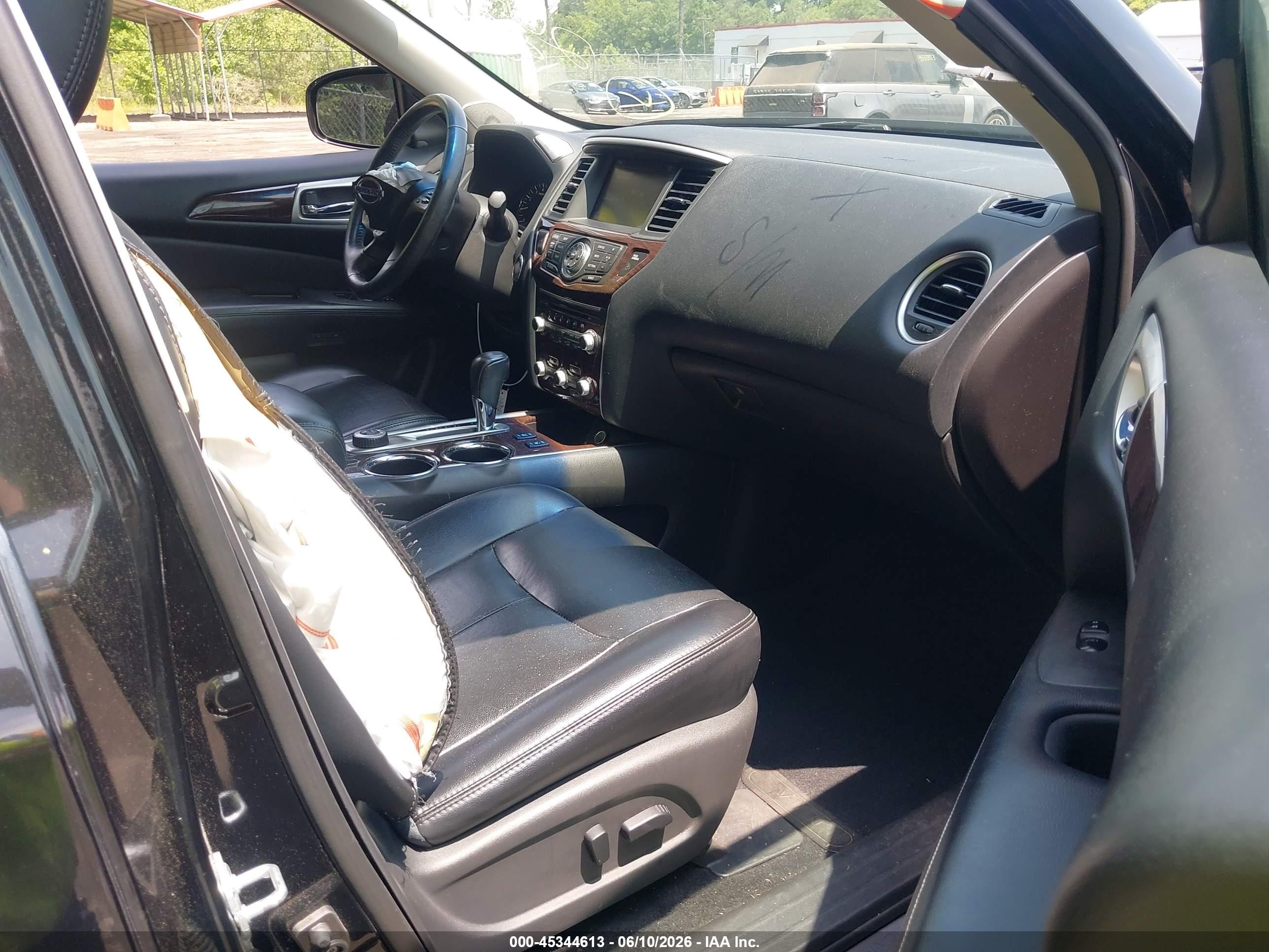 2015 Nissan Pathfinder Sl Black vin: 5N1AR2MM2FC683910