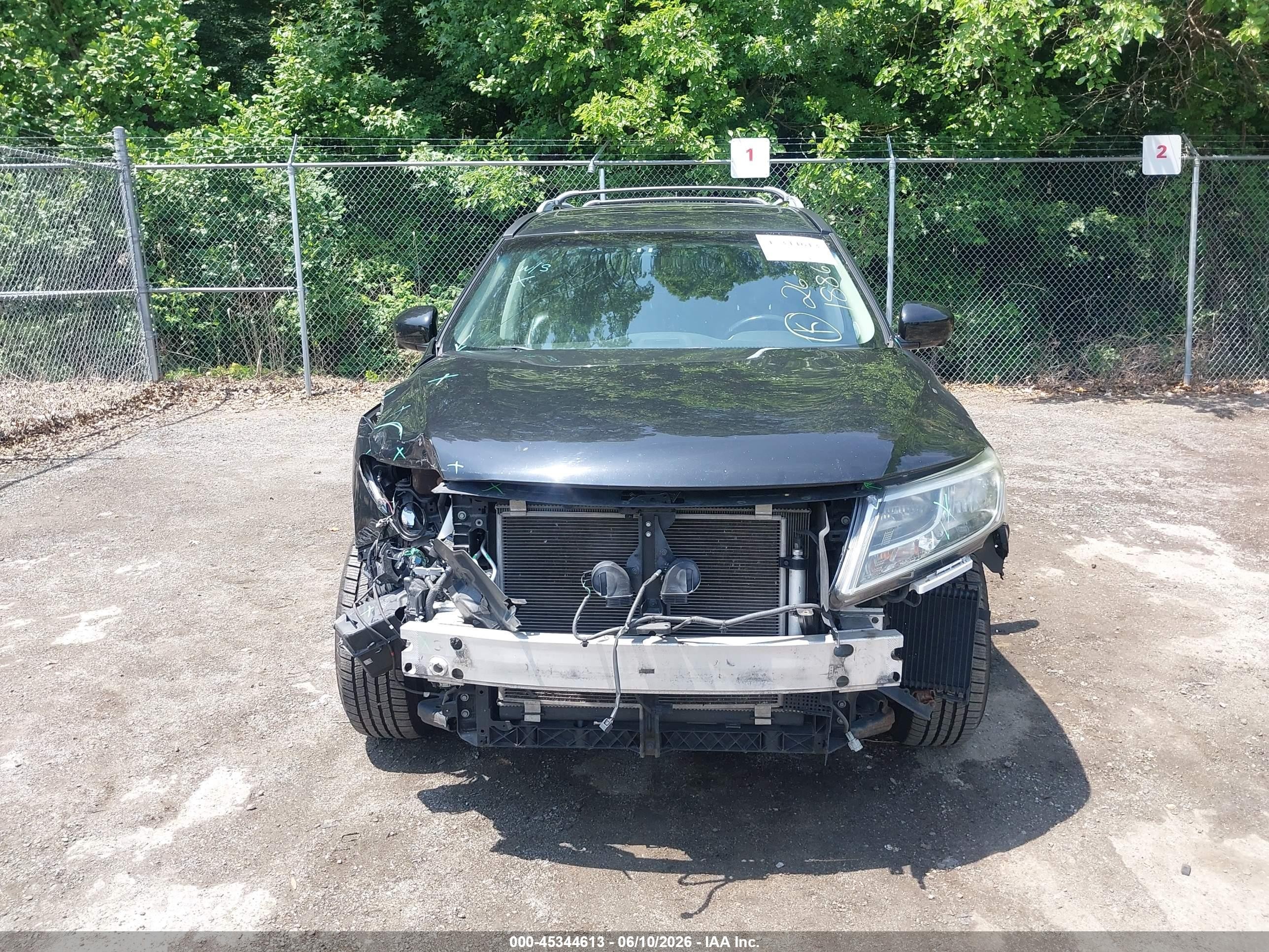 2015 Nissan Pathfinder Sl Black vin: 5N1AR2MM2FC683910