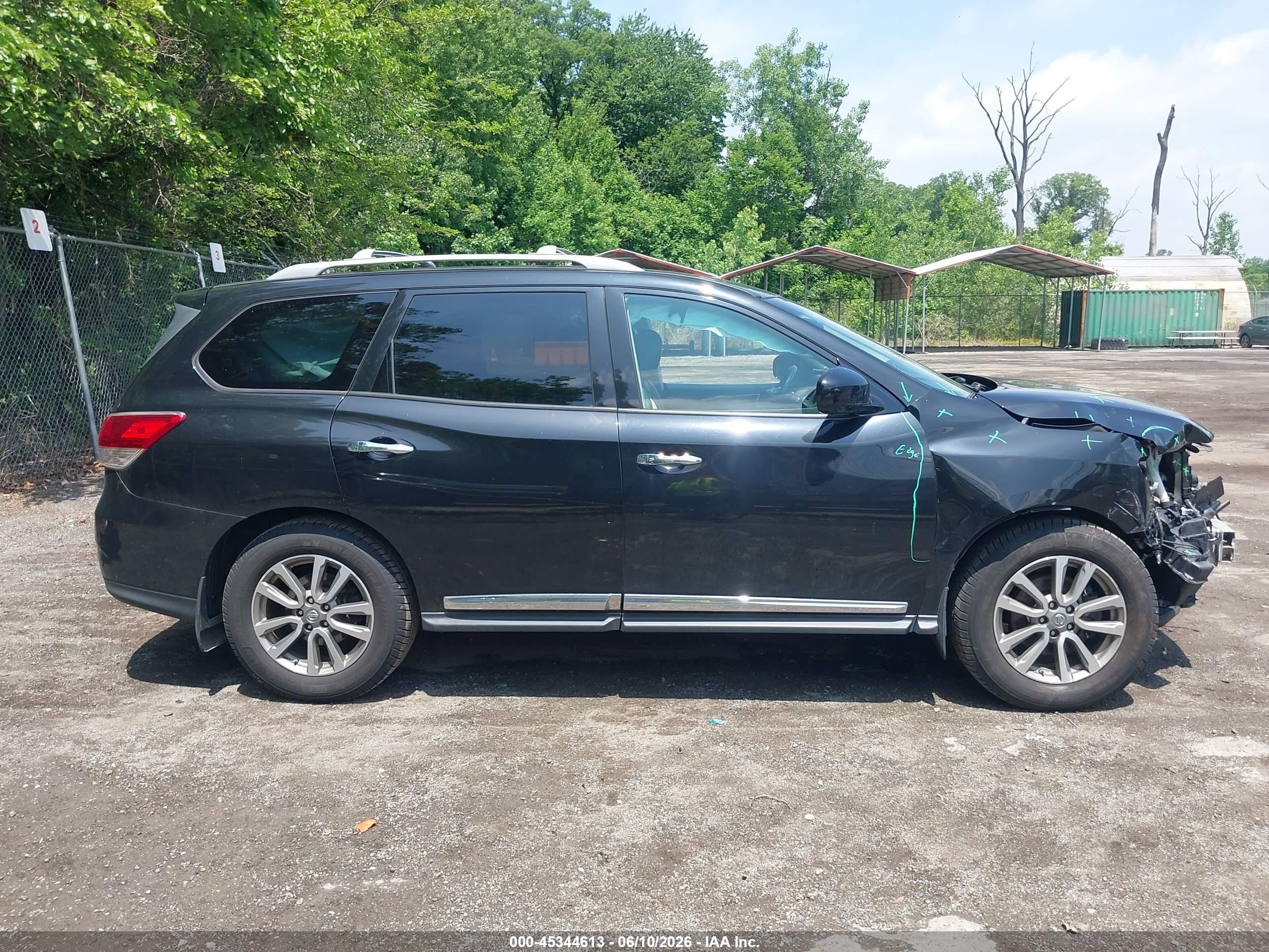 2015 Nissan Pathfinder Sl Black vin: 5N1AR2MM2FC683910