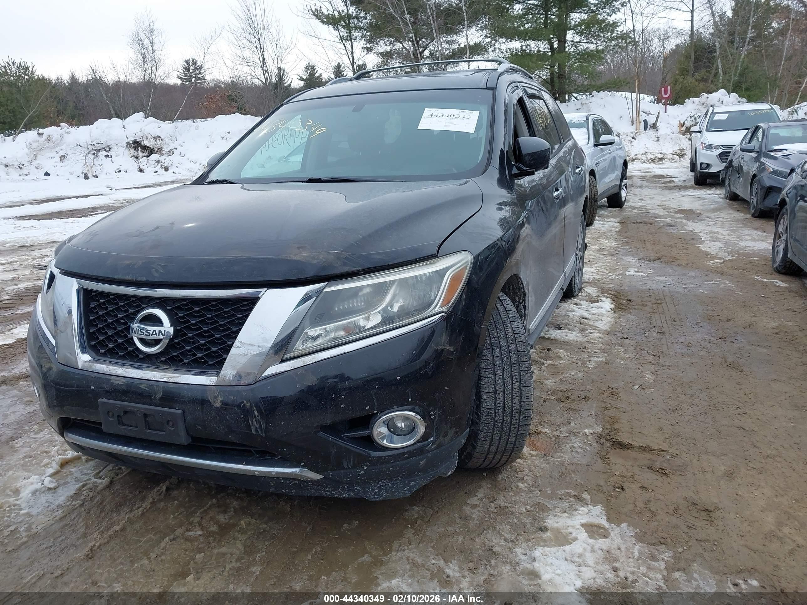 2015 Nissan Pathfinder Sl Black vin: 5N1AR2MM2FC684426