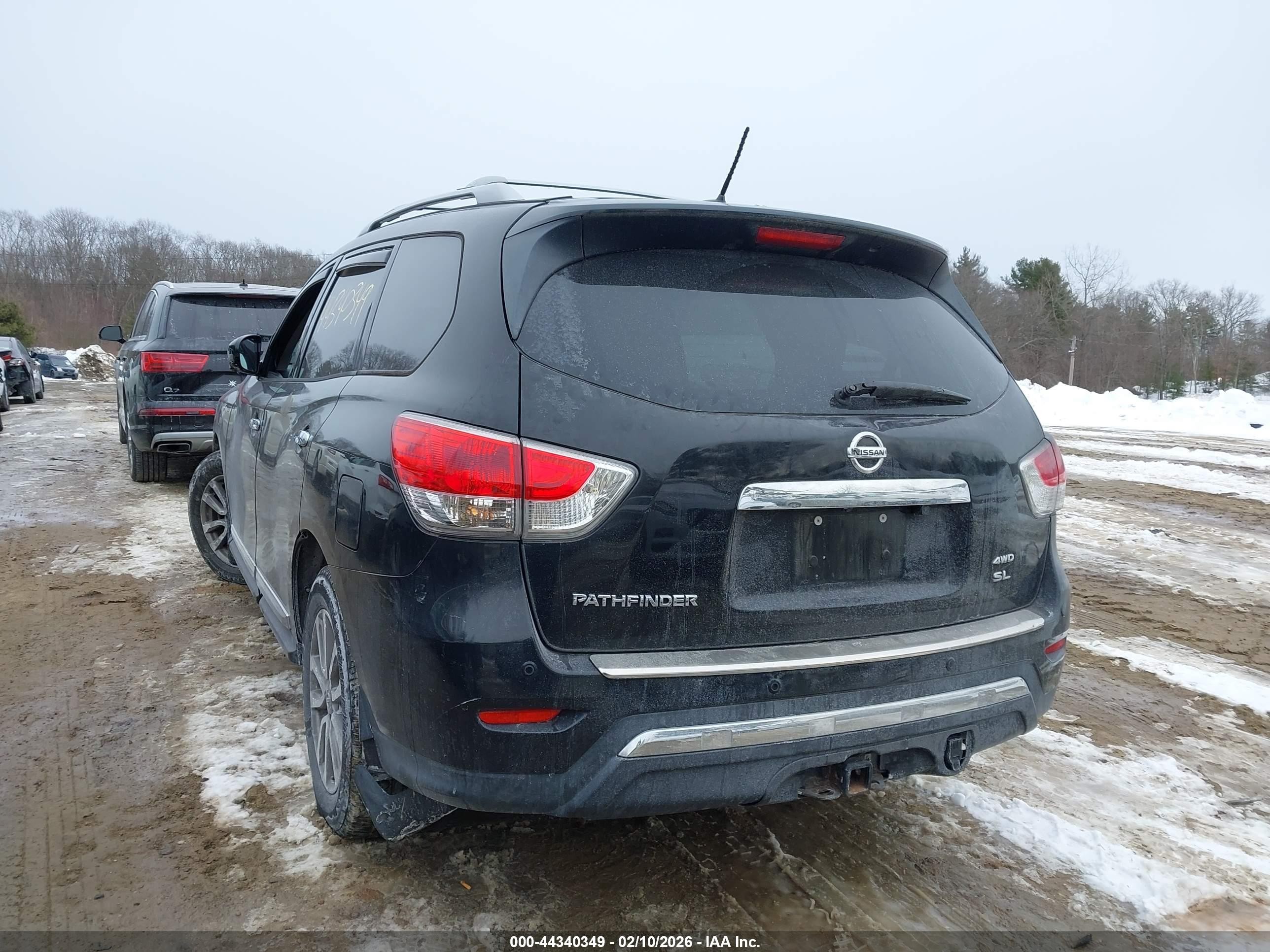 2015 Nissan Pathfinder Sl Black vin: 5N1AR2MM2FC684426