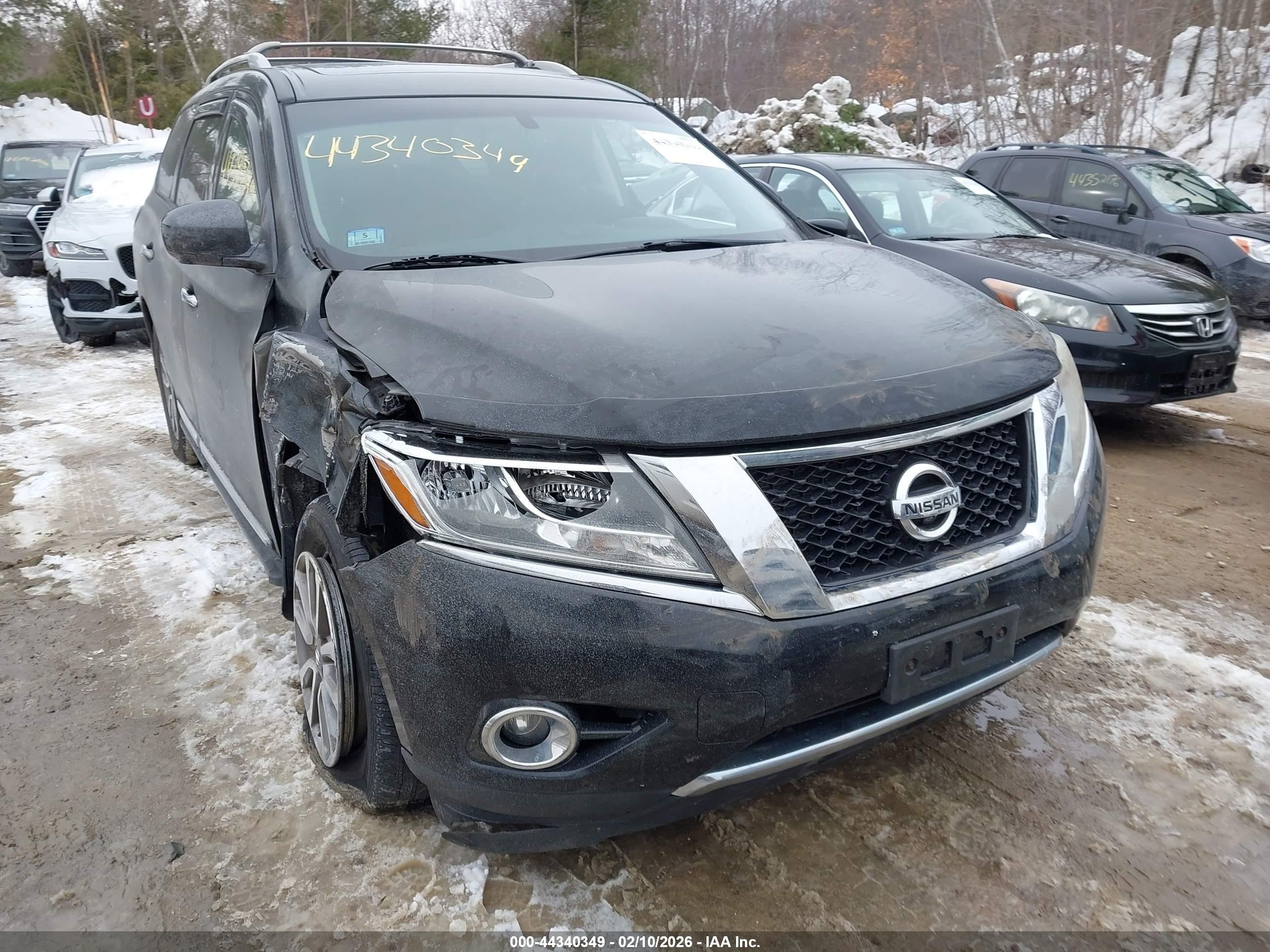 2015 Nissan Pathfinder Sl Black vin: 5N1AR2MM2FC684426