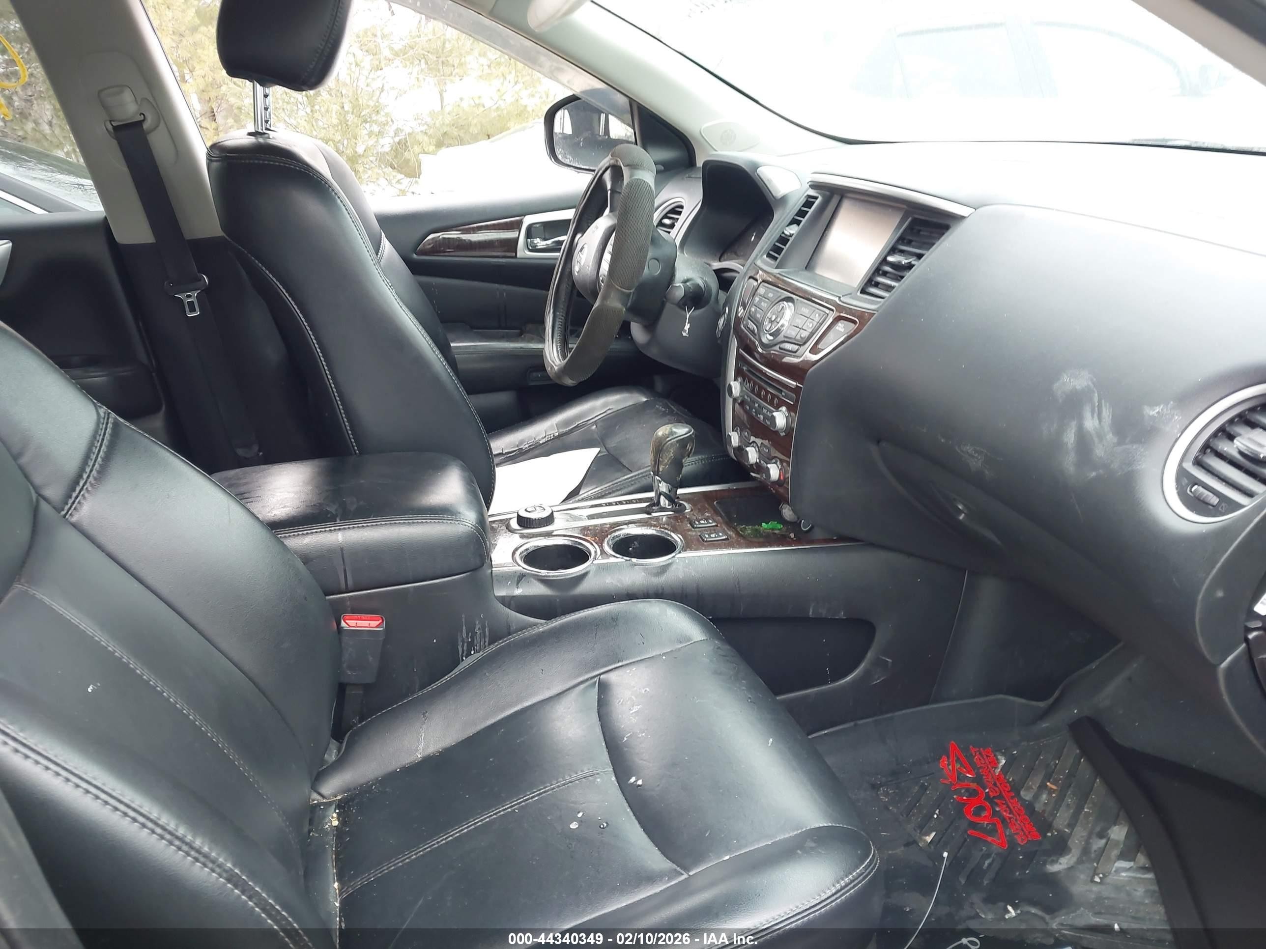 2015 Nissan Pathfinder Sl Black vin: 5N1AR2MM2FC684426