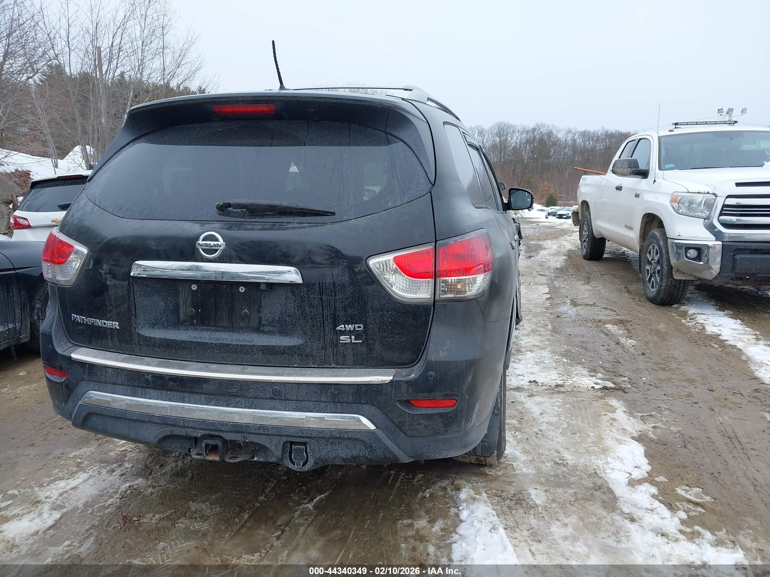 2015 Nissan Pathfinder Sl Black vin: 5N1AR2MM2FC684426