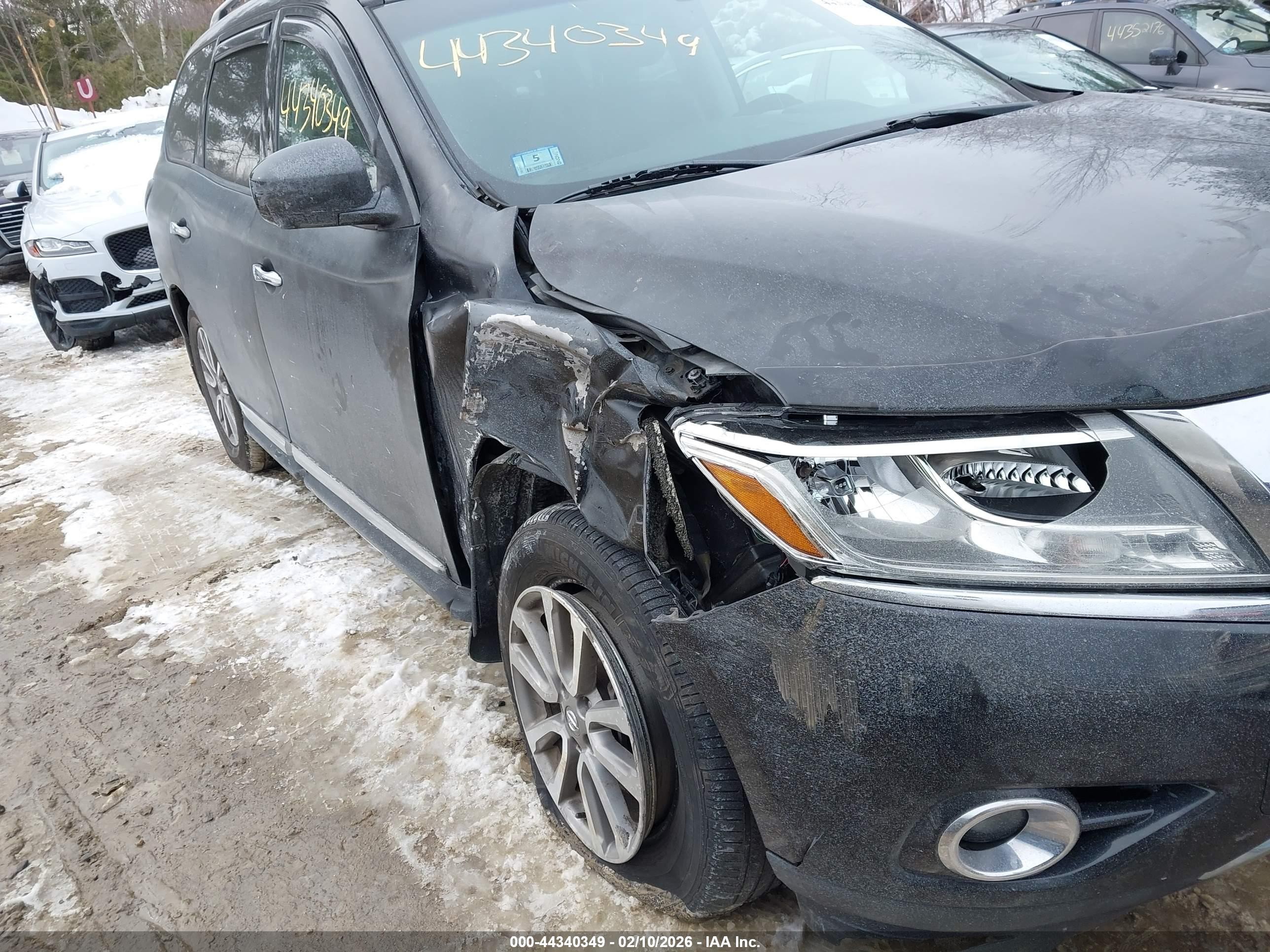 2015 Nissan Pathfinder Sl Black vin: 5N1AR2MM2FC684426