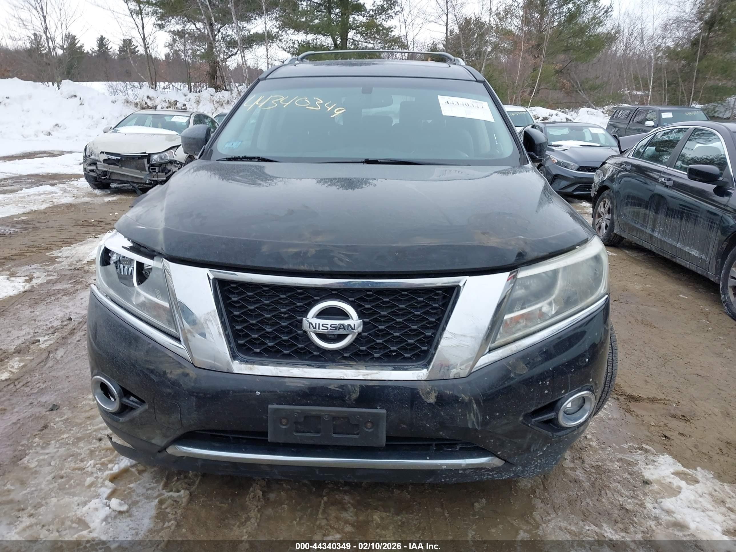 2015 Nissan Pathfinder Sl Black vin: 5N1AR2MM2FC684426