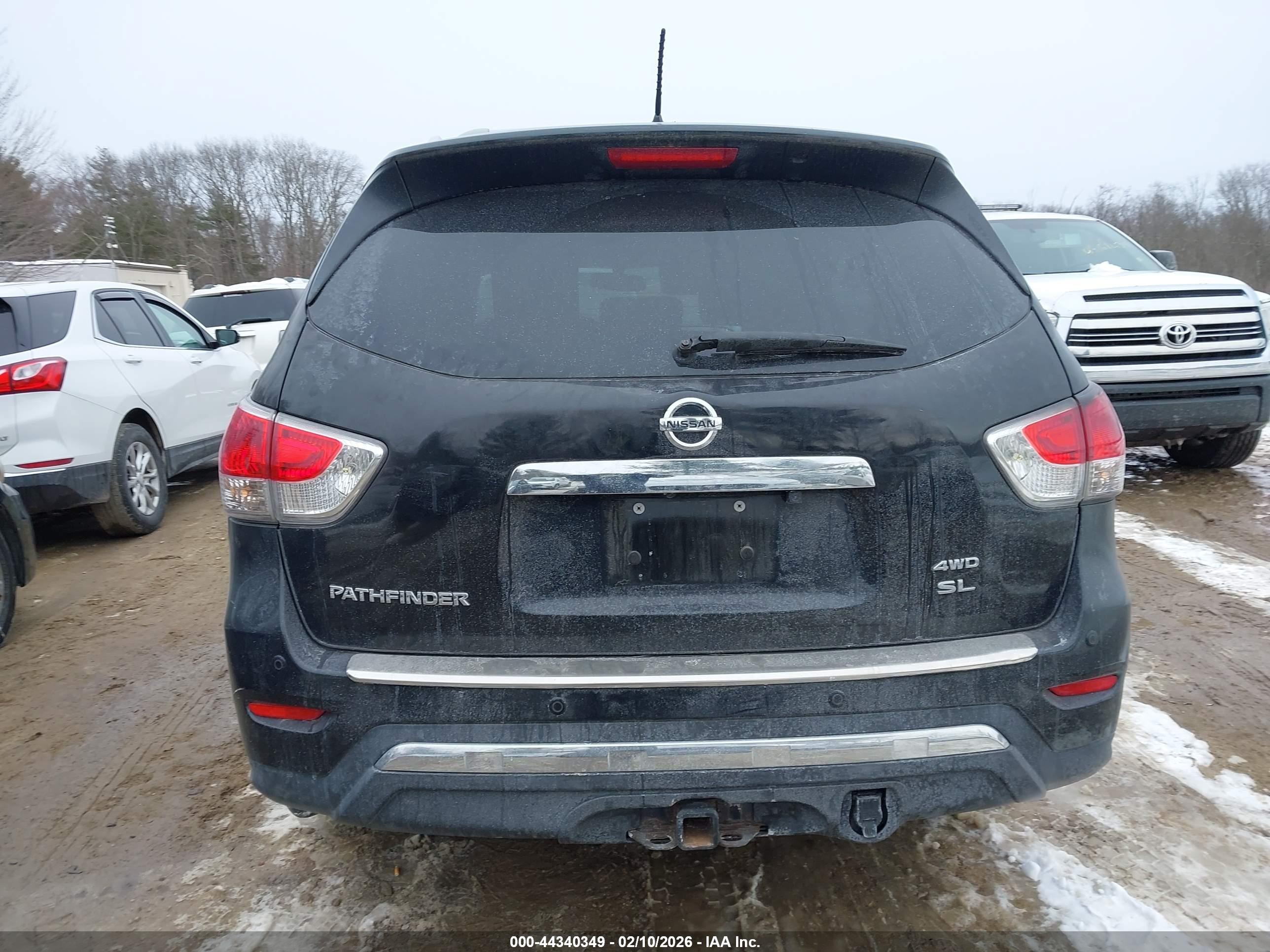 2015 Nissan Pathfinder Sl Black vin: 5N1AR2MM2FC684426