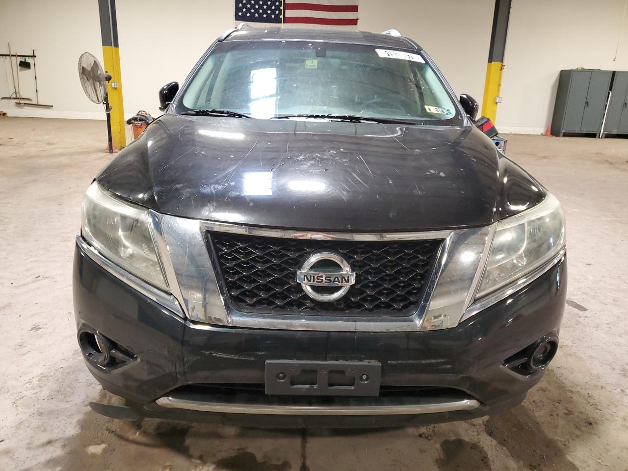 2015 Nissan Pathfinder S Black vin: 5N1AR2MM2FC689738 Damage: Left Head Lamp, Faded, Repair Required