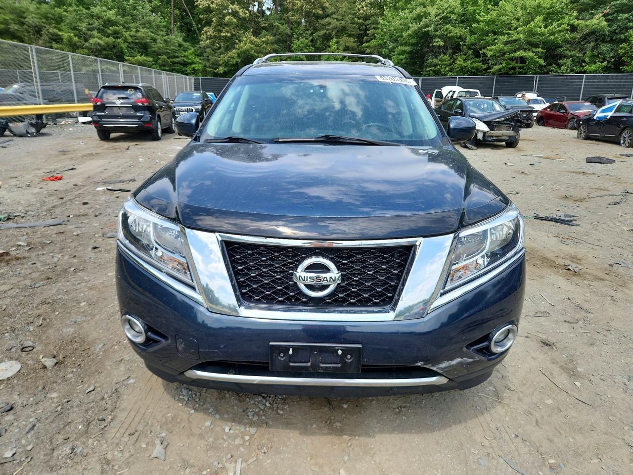 2013 Nissan Pathfinder S Синий vin: 5N1AR2MM3DC611854