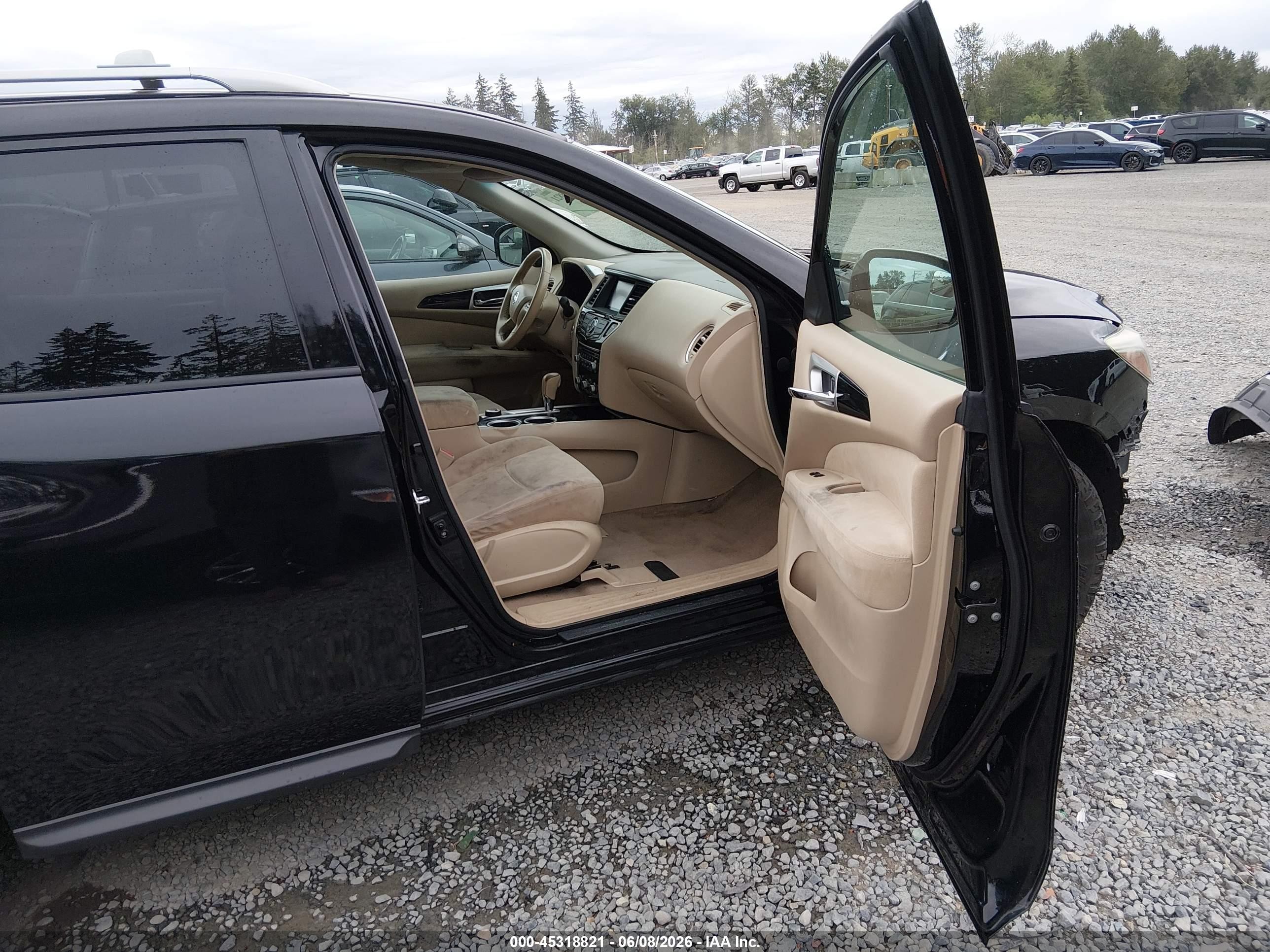 2013 Nissan Pathfinder Sv Black vin: 5N1AR2MM3DC612003