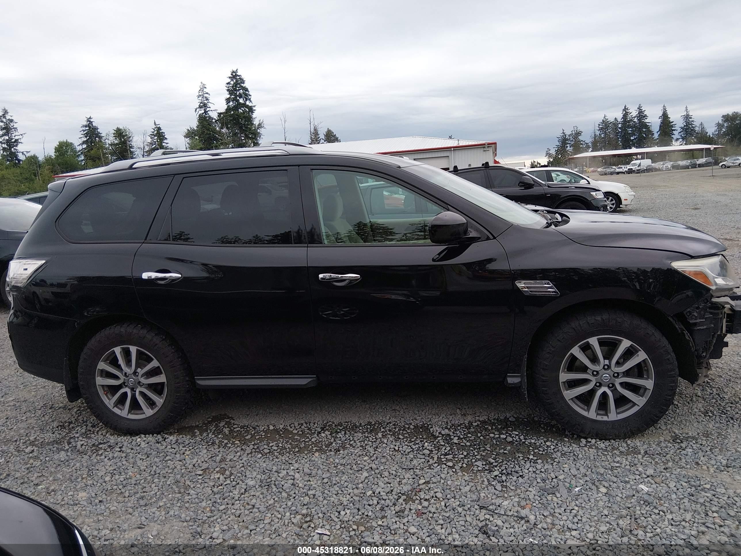 2013 Nissan Pathfinder Sv Black vin: 5N1AR2MM3DC612003
