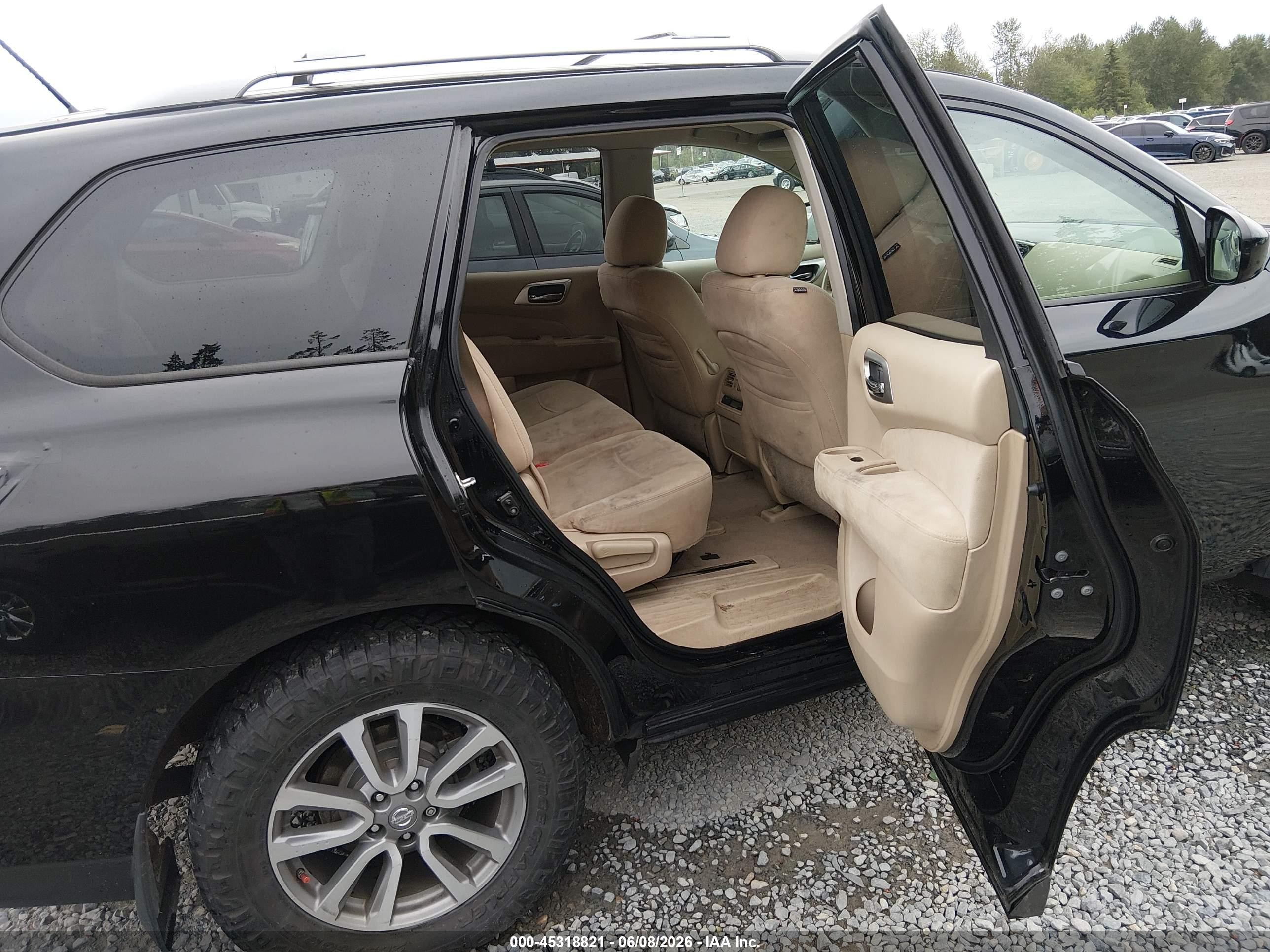 2013 Nissan Pathfinder Sv Black vin: 5N1AR2MM3DC612003