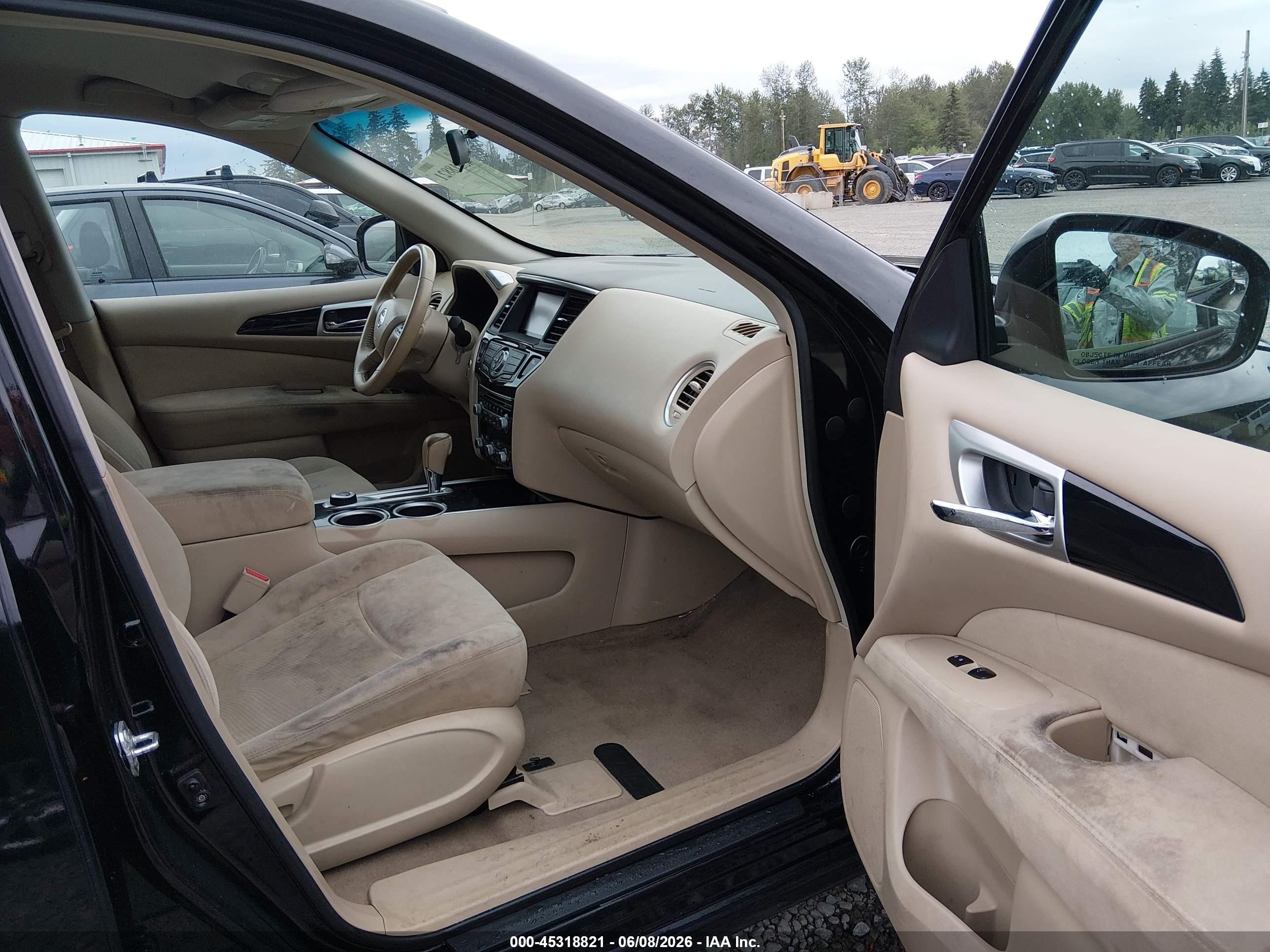 2013 Nissan Pathfinder Sv Black vin: 5N1AR2MM3DC612003